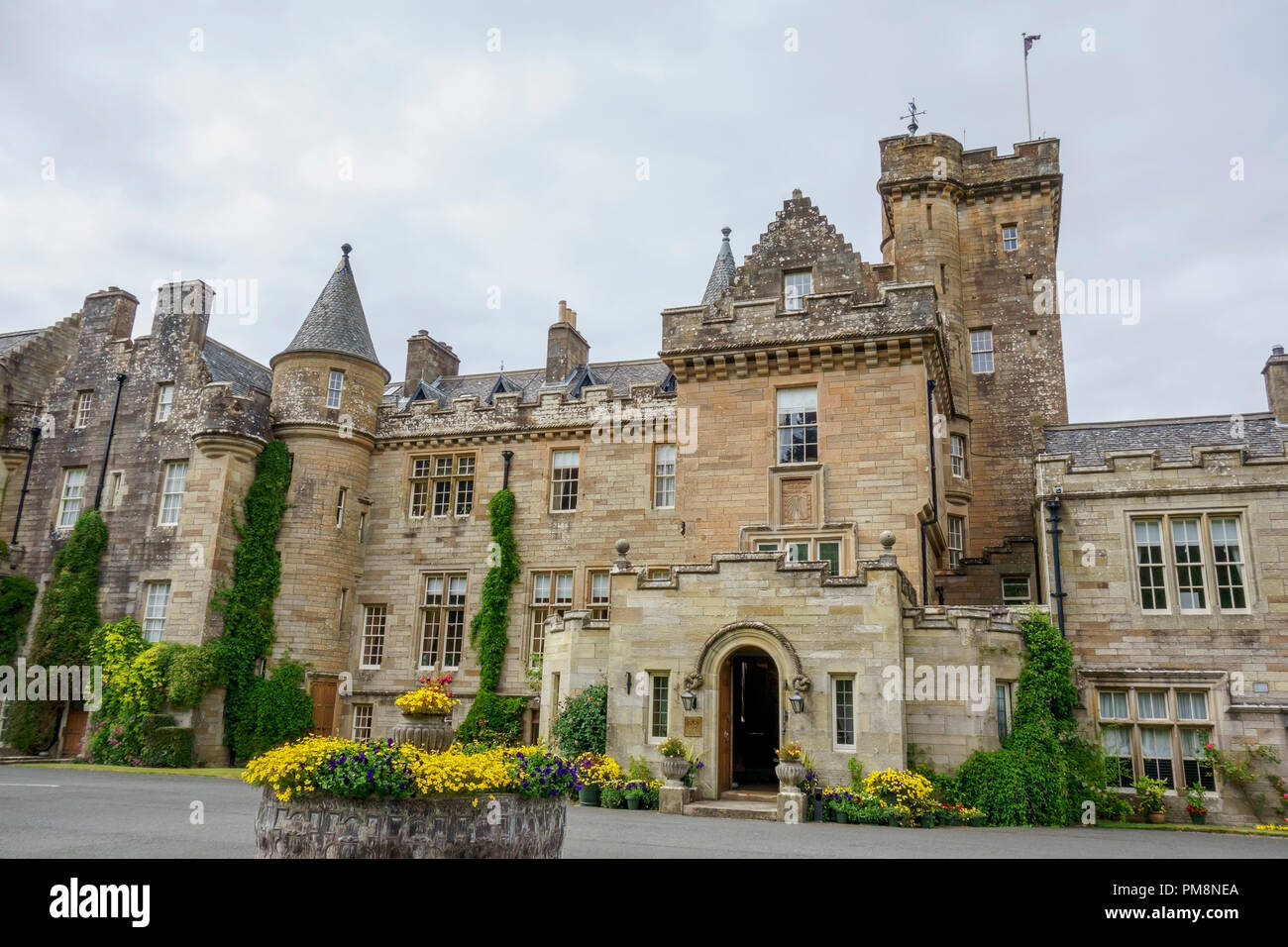 5 ESTRELLAS LUJO Glenapp Castle hotel cerca de Ballantrae, South Ayrshire, Escocia, Reino Unido. Foto de stock