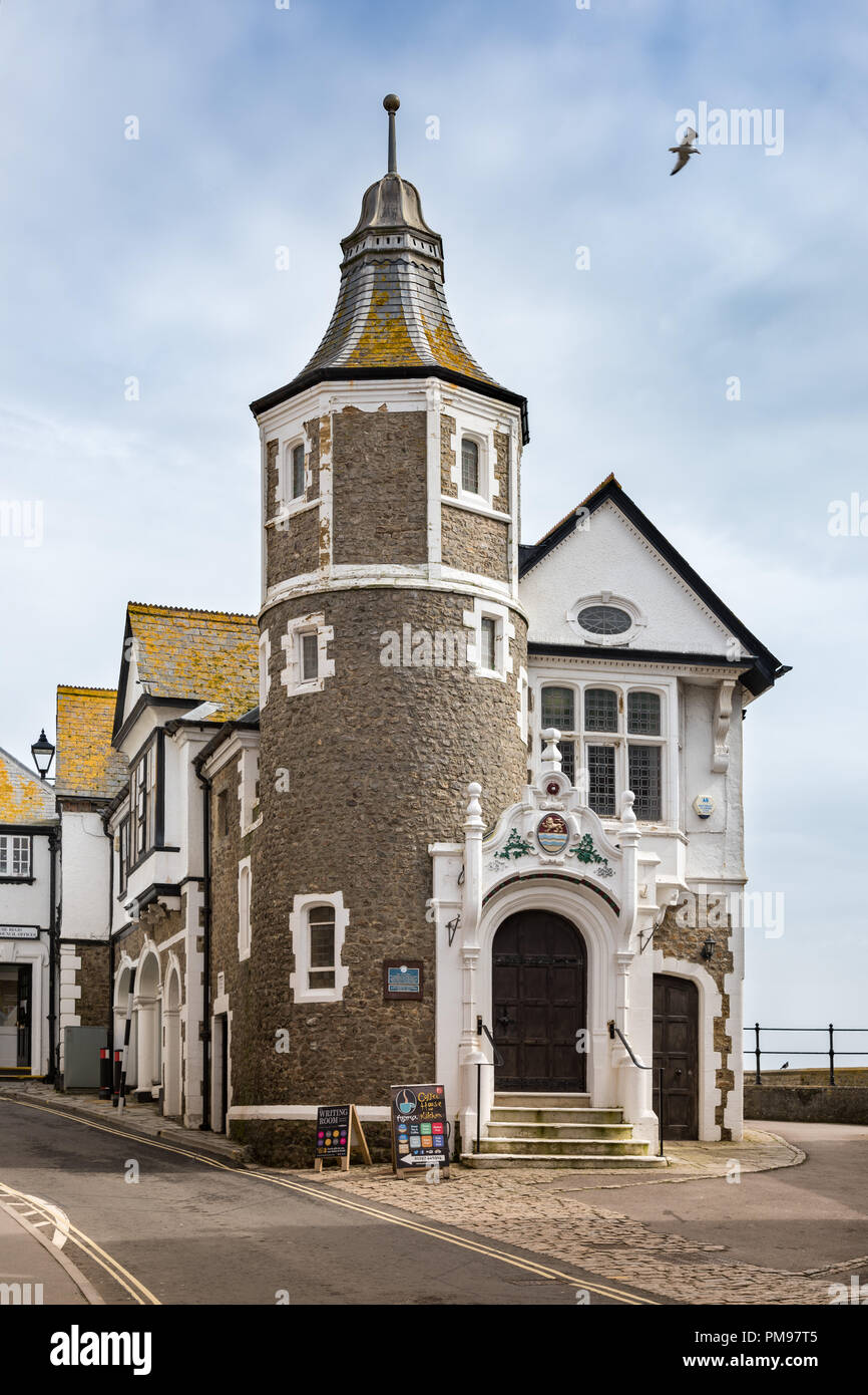 El Guildhall, Lyme Regis, Dorset, Reino Unido Foto de stock