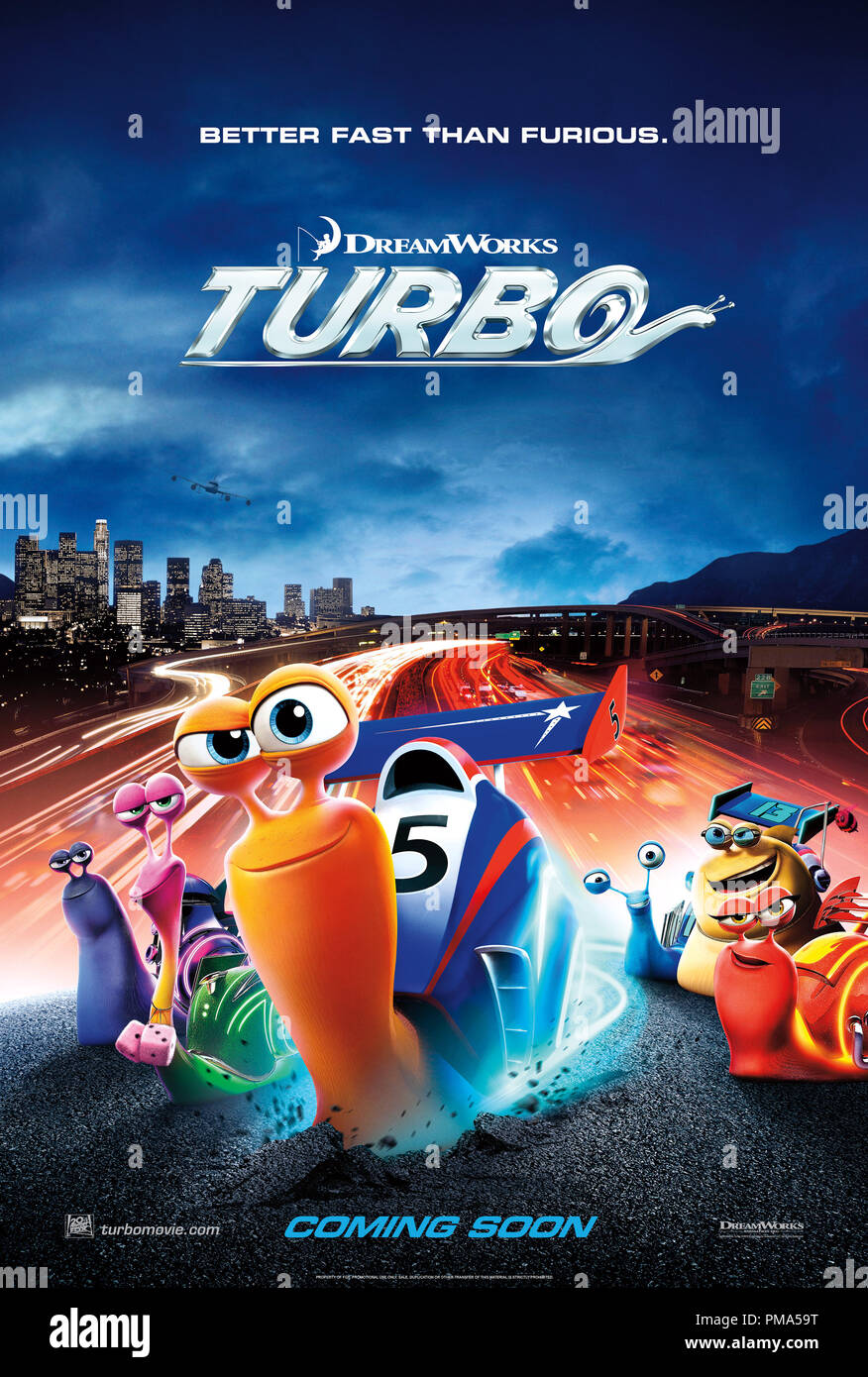 DreamWorks Animation 'Turbo' 2013 Cartel la voz de Ryan Reynolds como Turbo  Fotografía de stock - Alamy