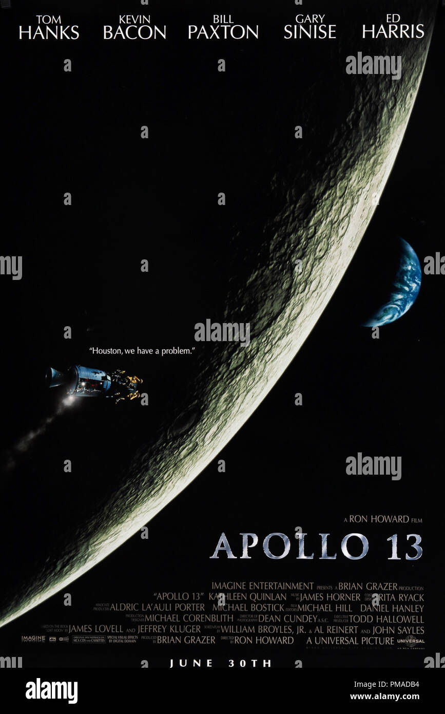 'Apollo 13' - Nosotros Cartel 1995 Universal Pictures File Reference # 32509 028tha Foto de stock