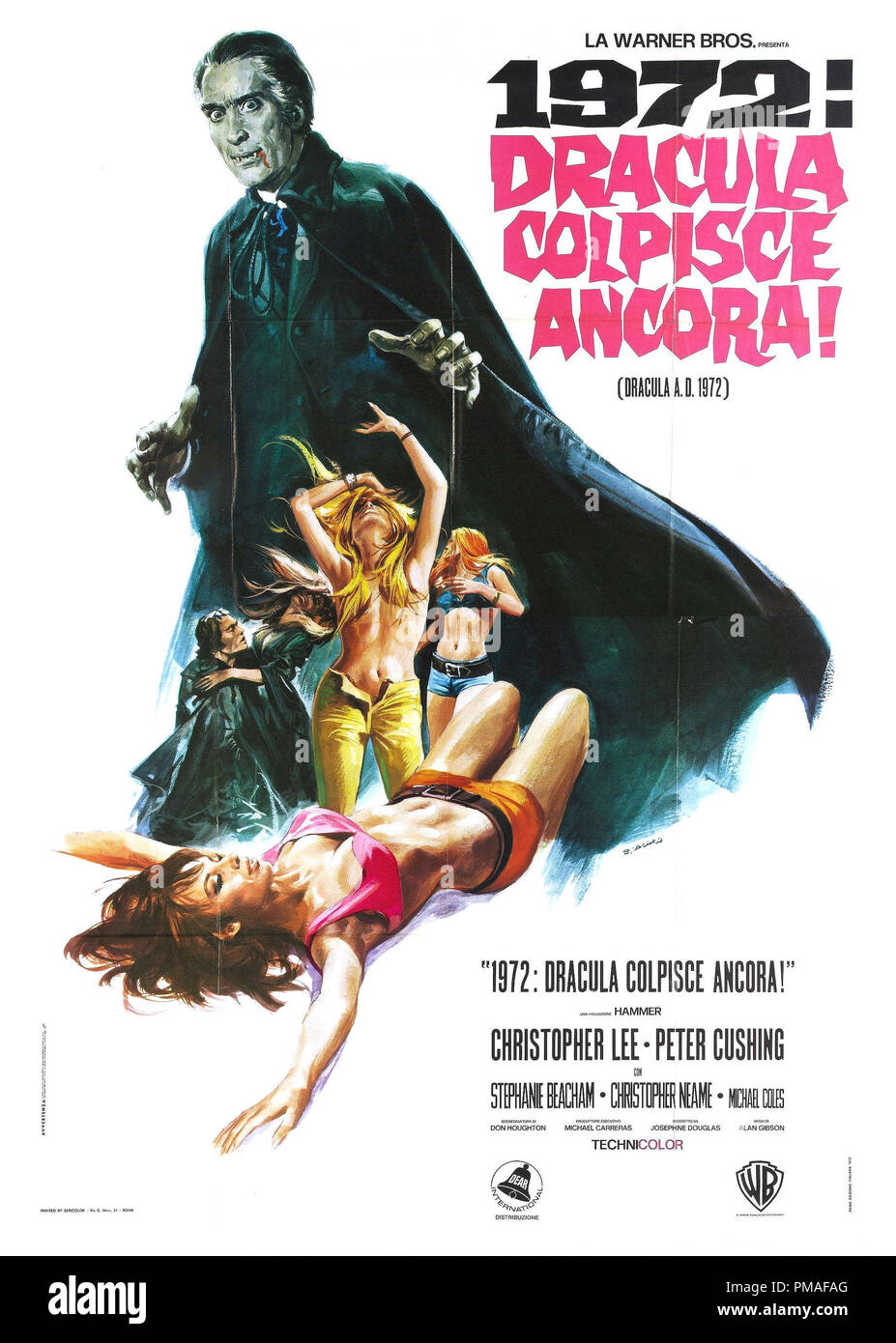 Cartel de la película el horror de drácula Imágenes recortadas de stock