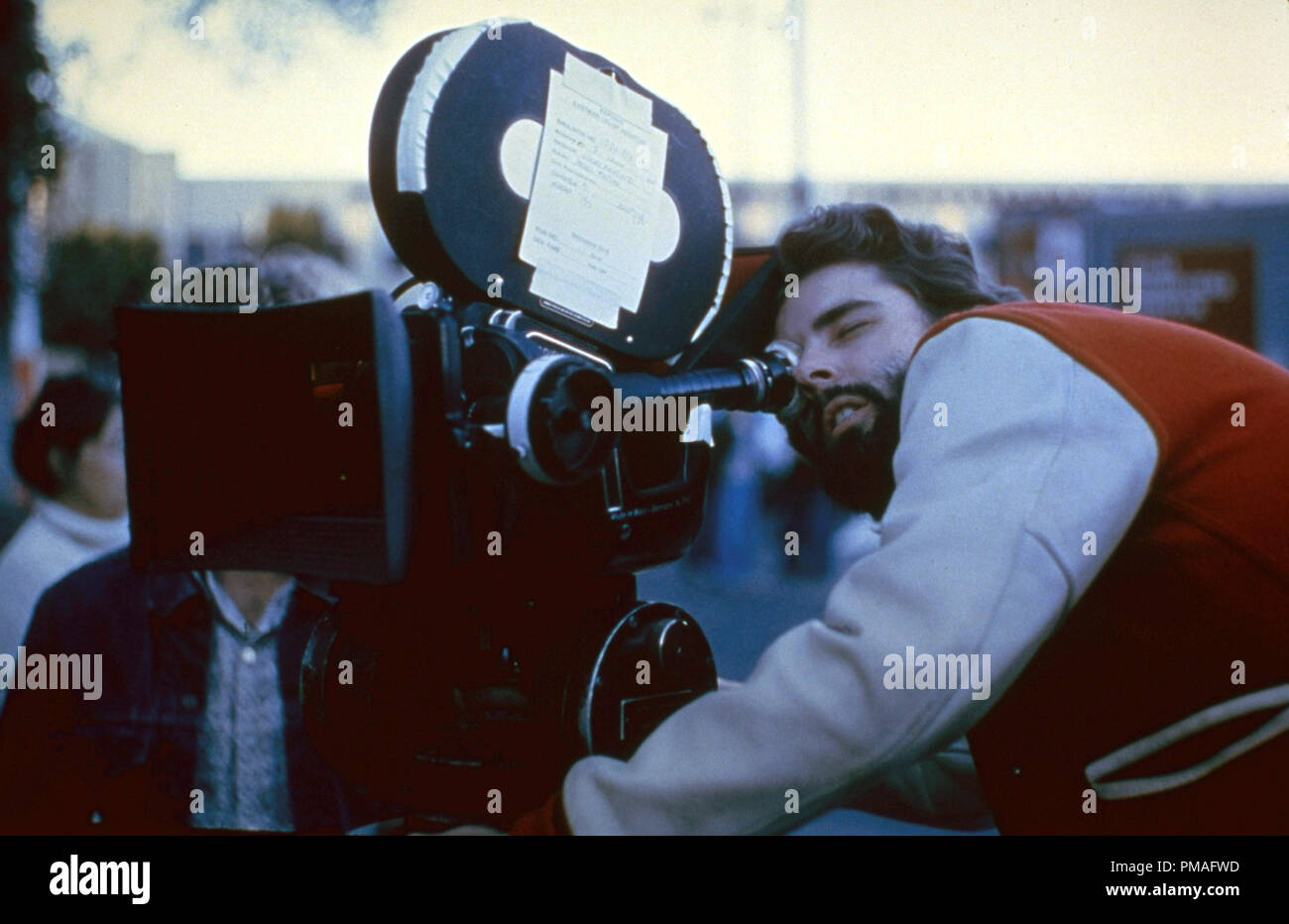 Studio publicidad liberado todavía de película 'American Graffiti', el director George Lucas, 1973 Universal Pictures File Reference # 32633 818tha Foto de stock