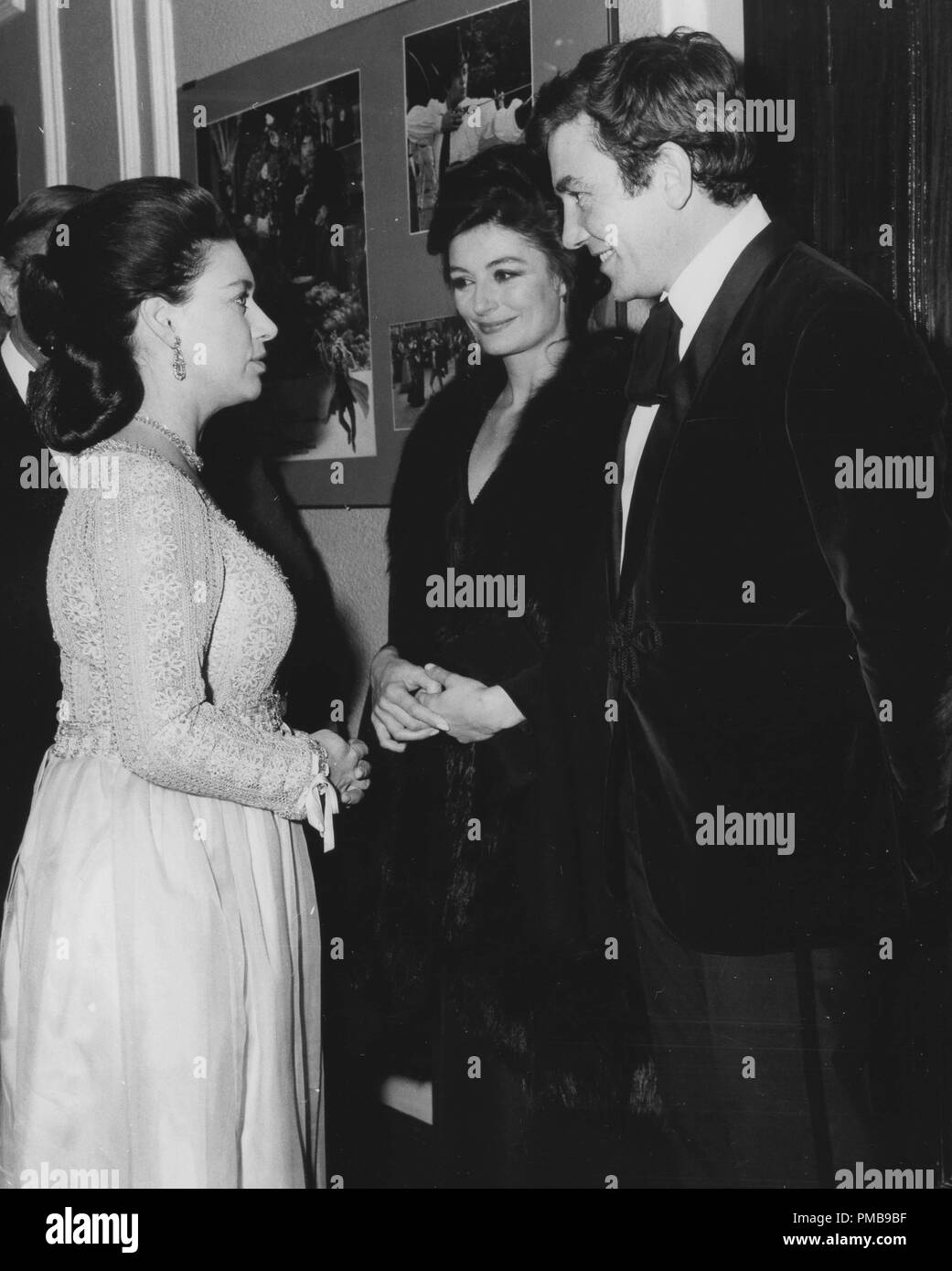 Albert Finney, Anouk Aimée, Princess Margaret, 1970 © CCI /El Hollywood Archive - Todos Los Derechos Reservados Archivo de referencia # 32557 649tha Foto de stock