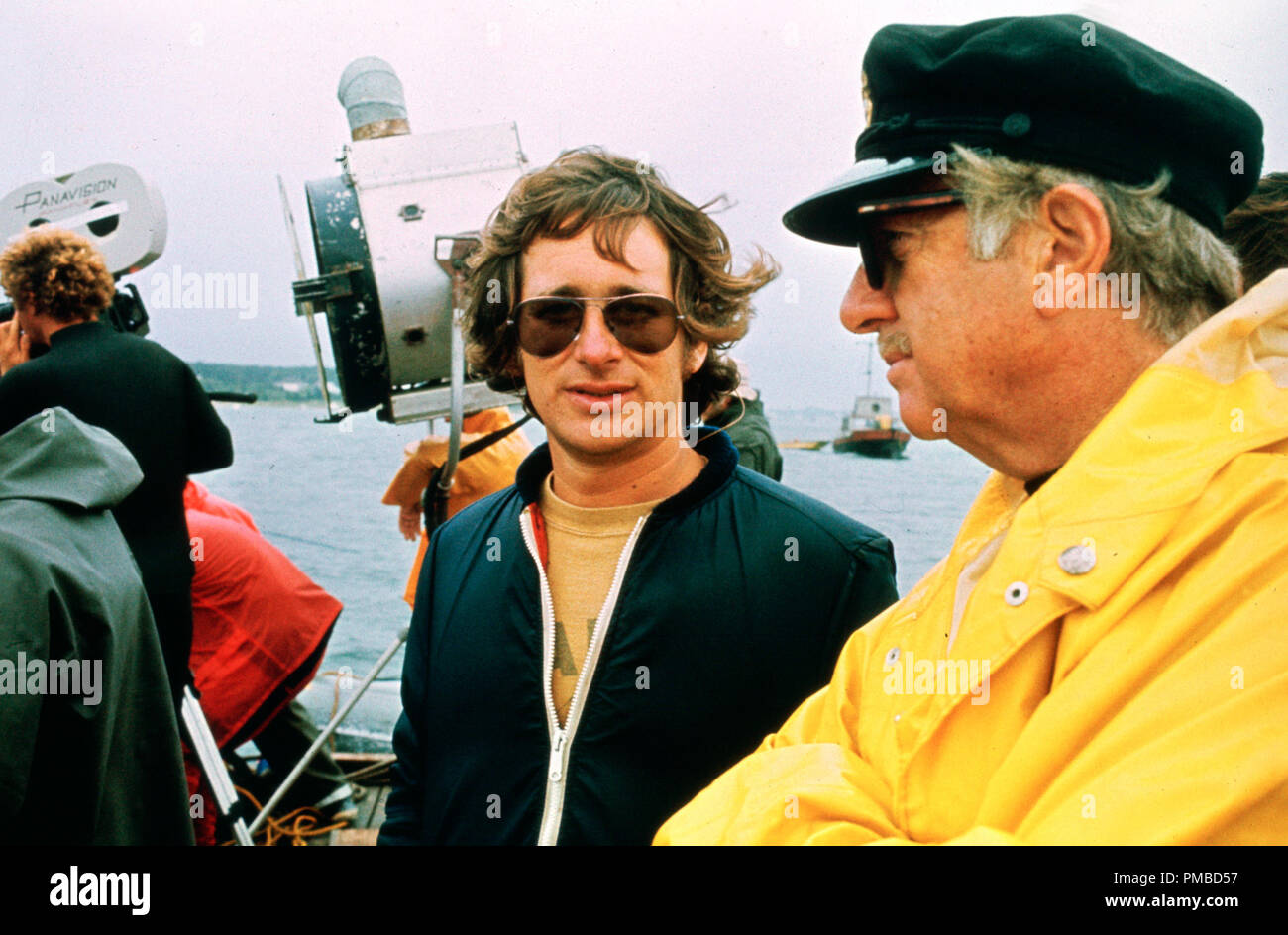 El director Steven Spielberg, 'Jaws' (1975) Universal Pictures File Reference # 32914 963tha Foto de stock