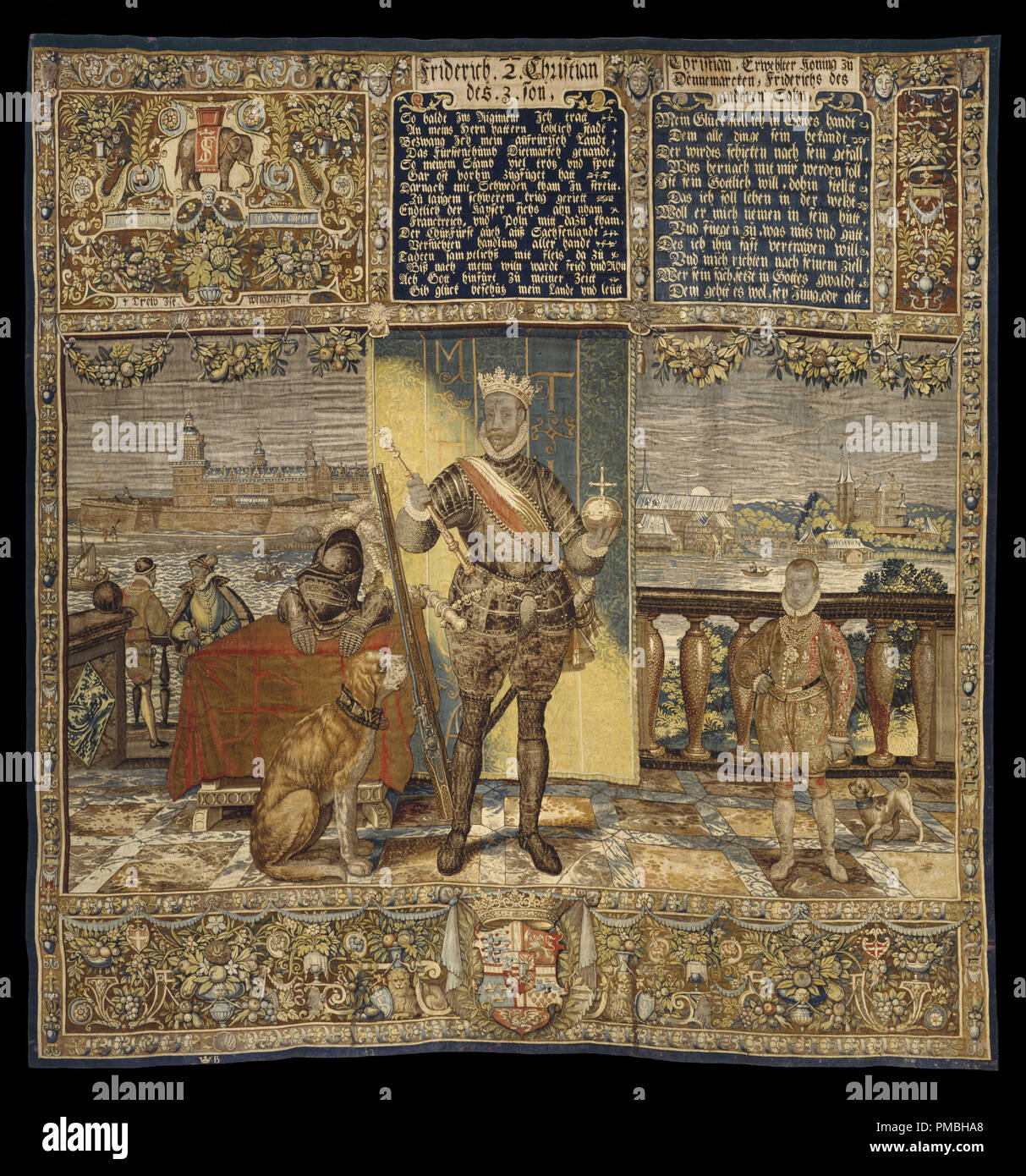 Kronborg tapices. Fecha/período: 1581/1584. Autor: Desconocido. Foto de stock