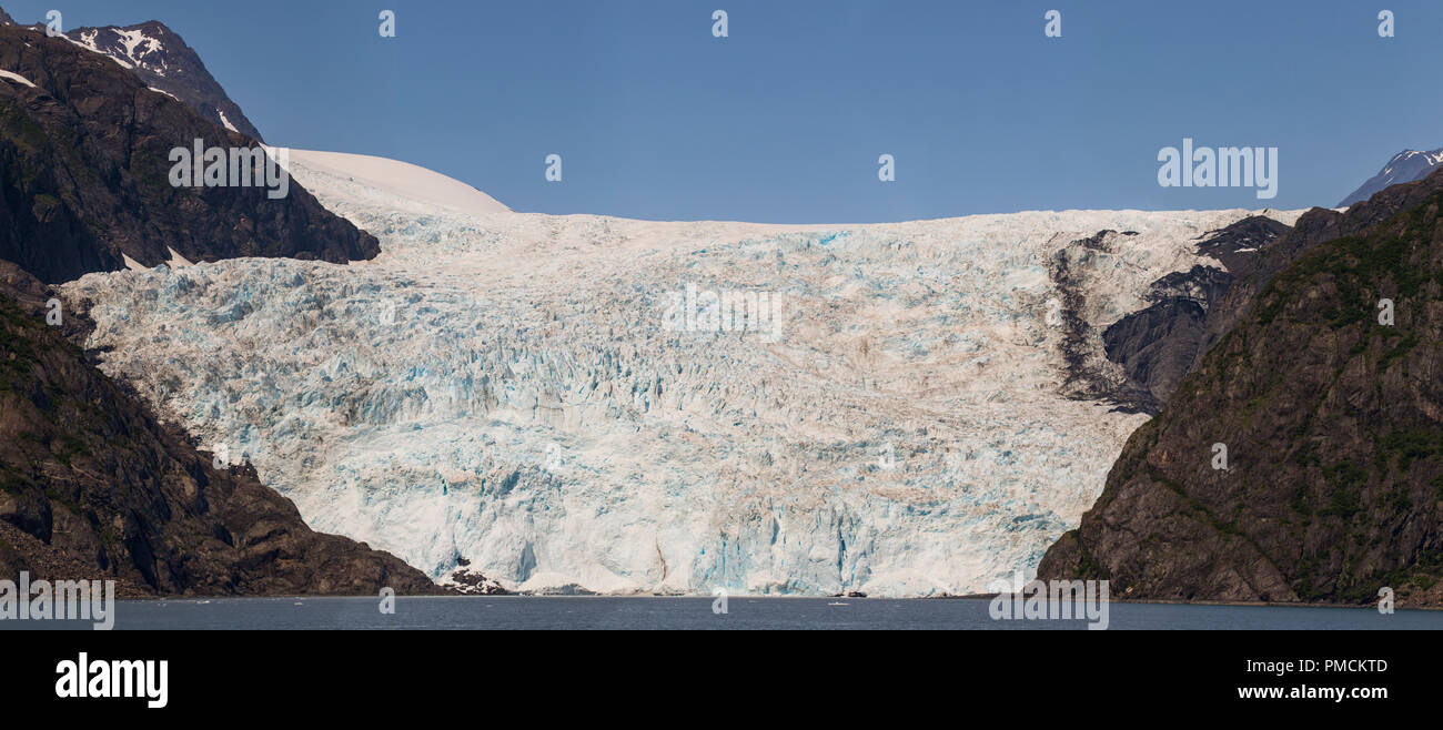 Holgate glaciar, el Parque Nacional de los fiordos de Kenai, Alaska. Foto de stock