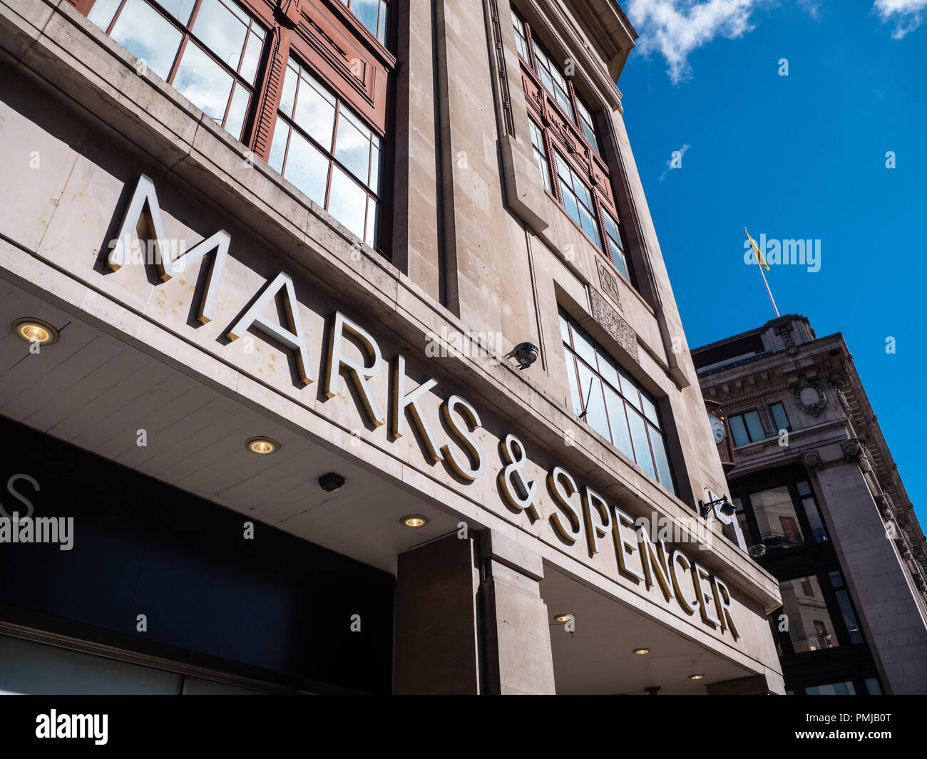 Marks & Spencer's Flagship Store, Oxford Street, Londres, Inglaterra, Reino Unido, GB. Foto de stock