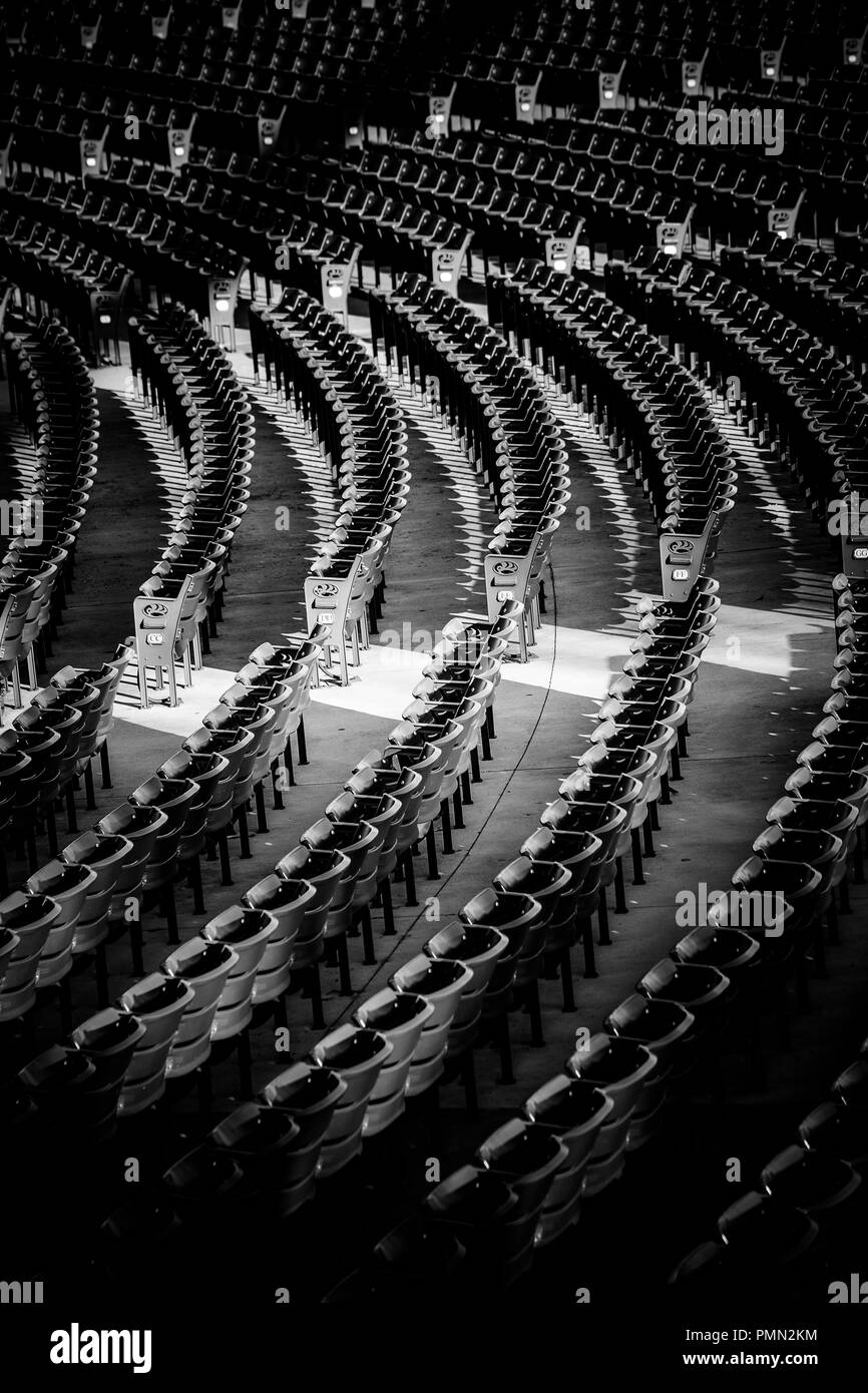 Los asientos asignados Foto de stock