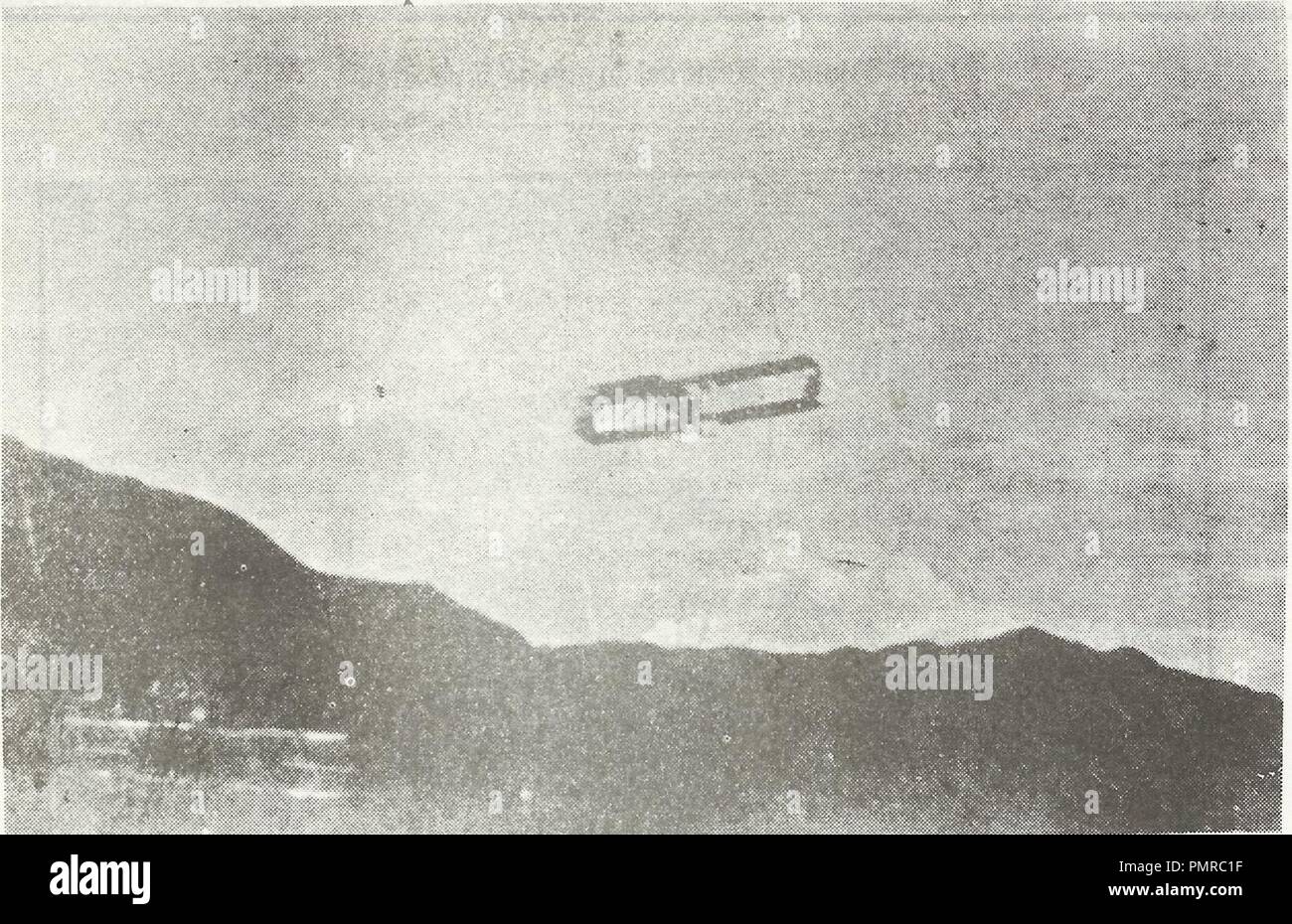 Boland Sin-Cola biplanos y convencional (capoteado) Vuelo Caracas La Vega 6 Octubre 1912 Libro Velez p71. Foto de stock