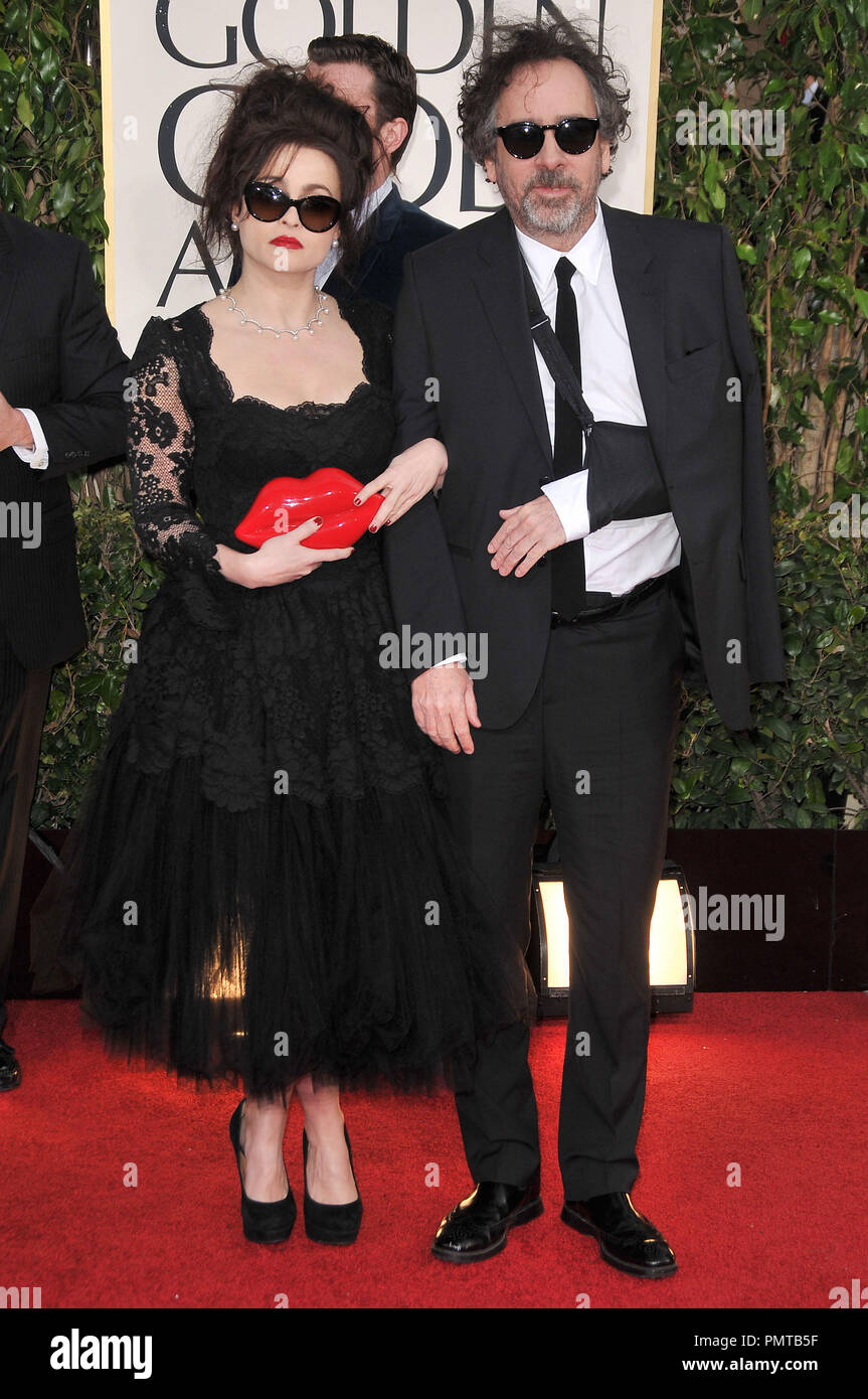 Adicto Observar orificio de soplado Helena Bonham Carter y Tim Burton en la 70ª Anual de los Golden Globe  Awards - Llegadas celebrada en el Beverly Hilton Hotel de Beverly Hills,  CA.El evento tuvo lugar el domingo,