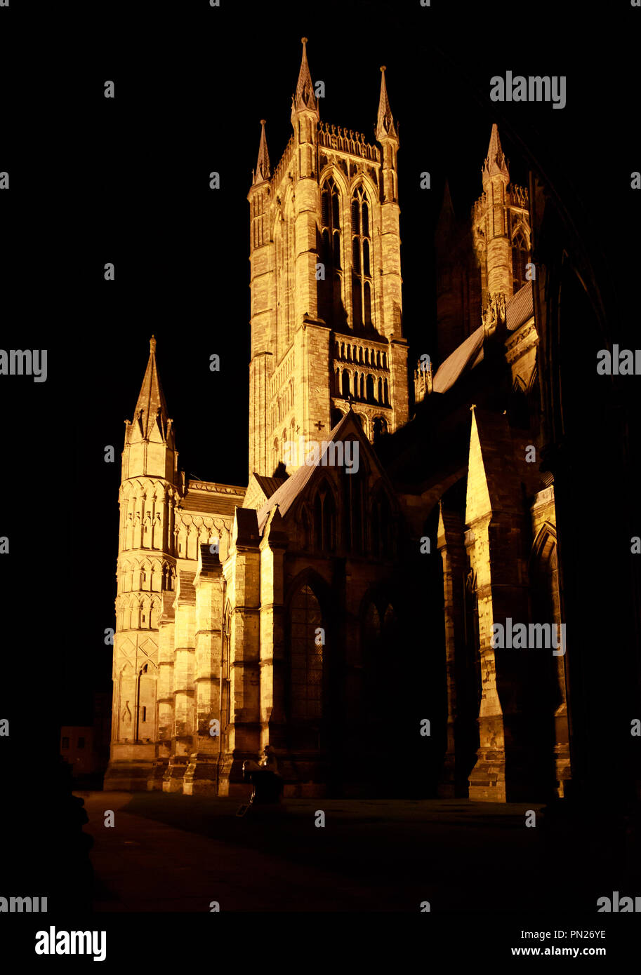 La Catedral de Lincoln Foto de stock