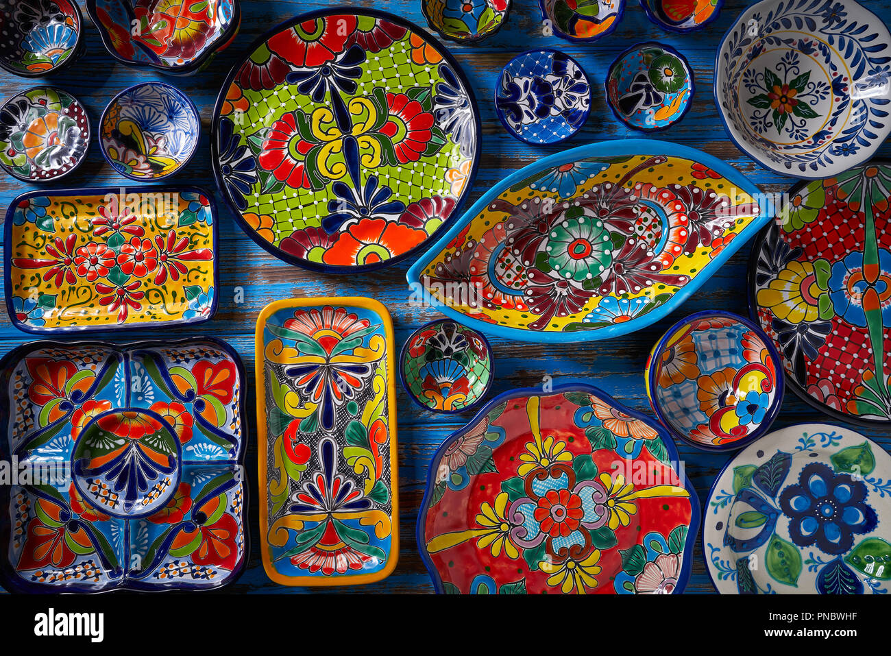 La cerámica mexicana estilo talavera de Puebla en México Fotografía de  stock - Alamy