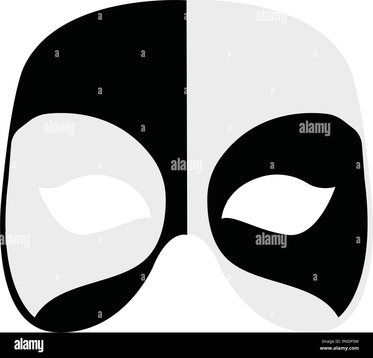 Halloween máscara de dibujos animados Imagen Vector de stock Alamy