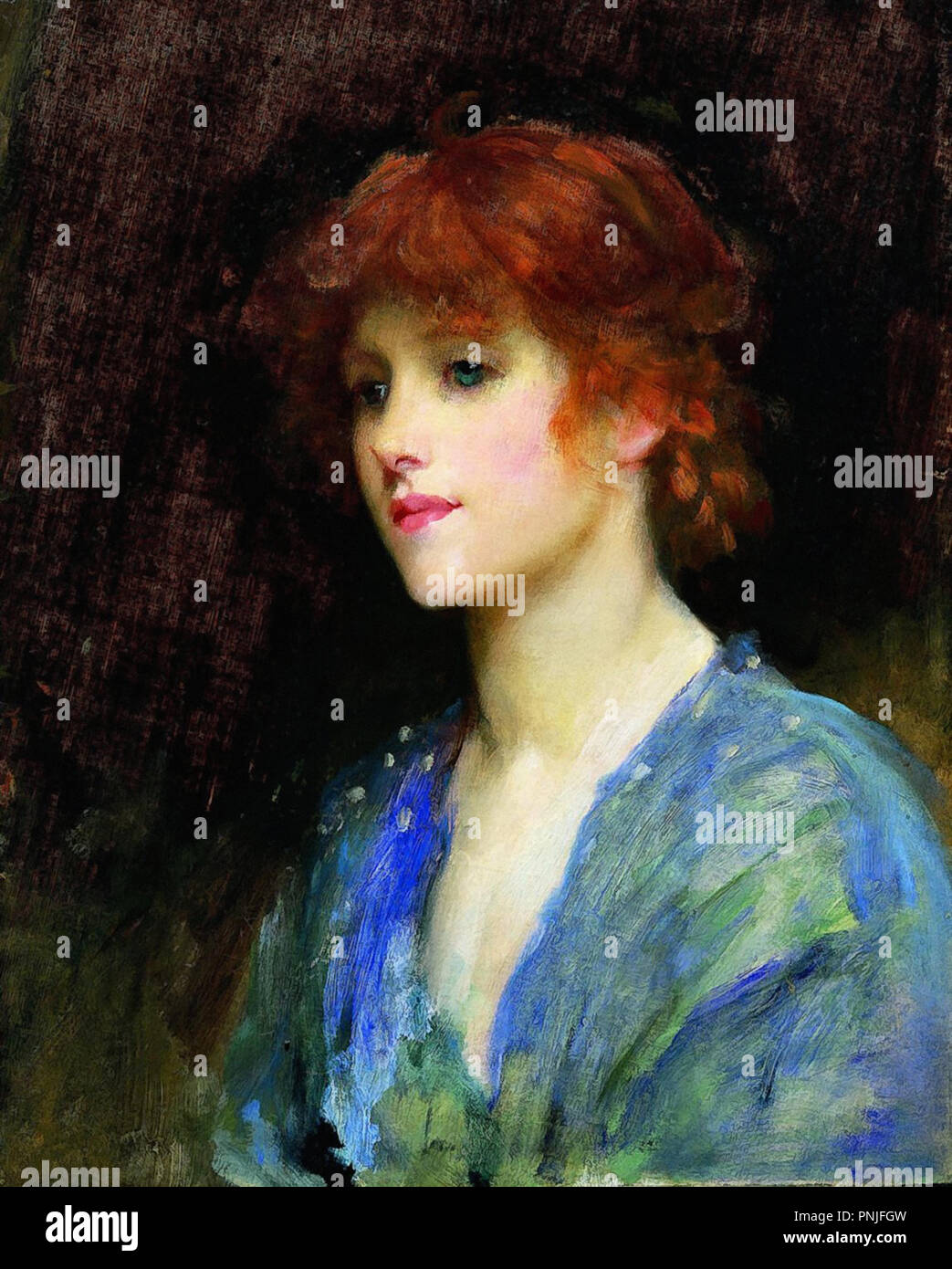 Sir Samuel Luke Fildes - una muchacha veneciana Foto de stock