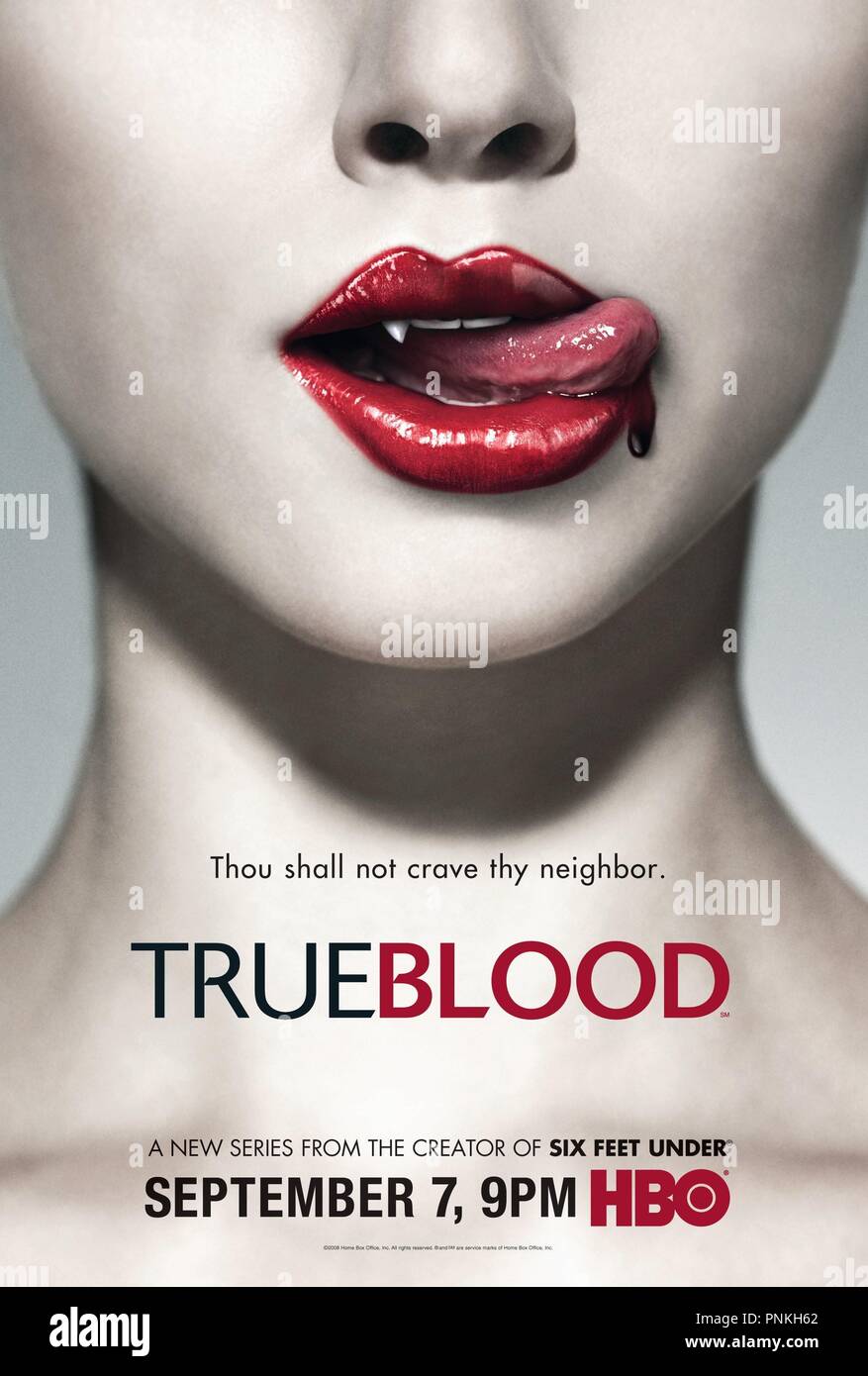El título de la película original: sangre verdadera. Título en inglés: sangre verdadera. Año: 2007. Director: Alan Ball. Crédito: HBO / Álbum Foto de stock