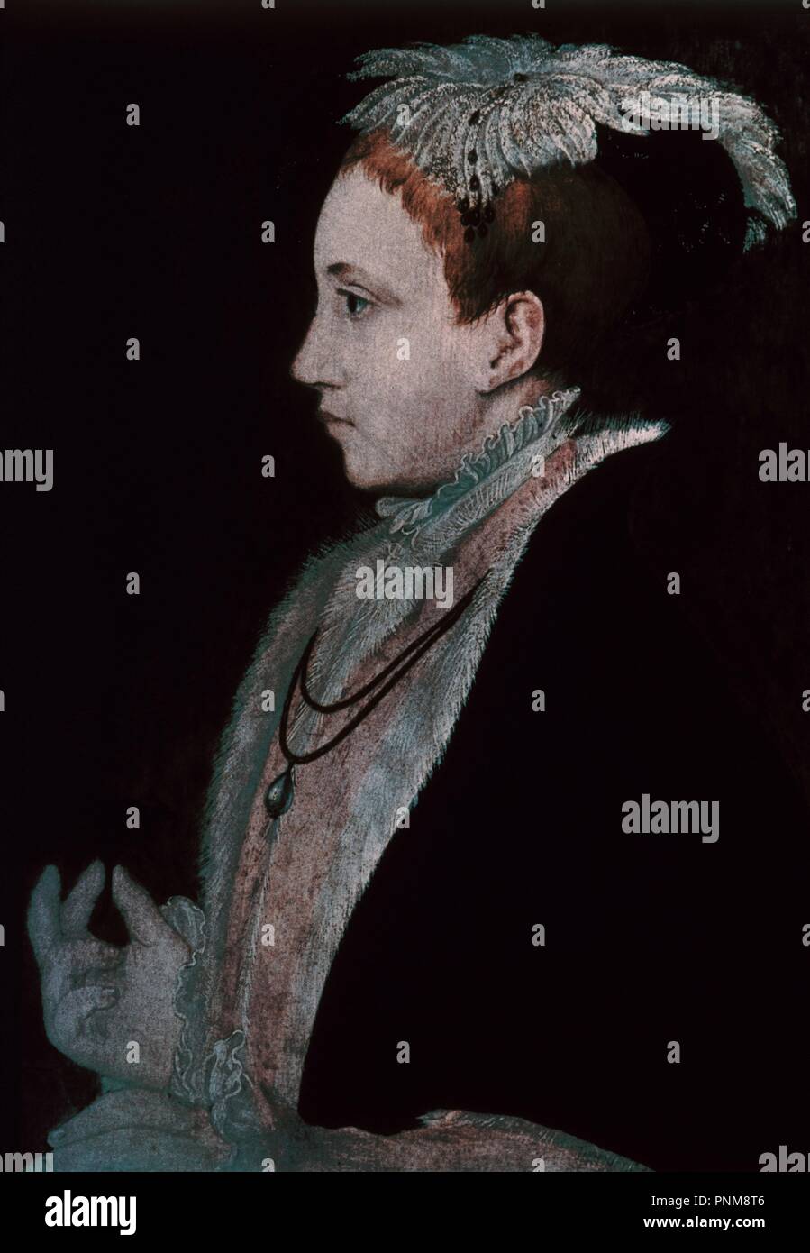 EDUARDO VI DE INGLATERRA (1537/53), REY DE INGLATERRA Y DE IRLANDA - FAVORECIO LA REFORMA. Ubicación: Galería Nacional. Londres. Inglaterra. Foto de stock