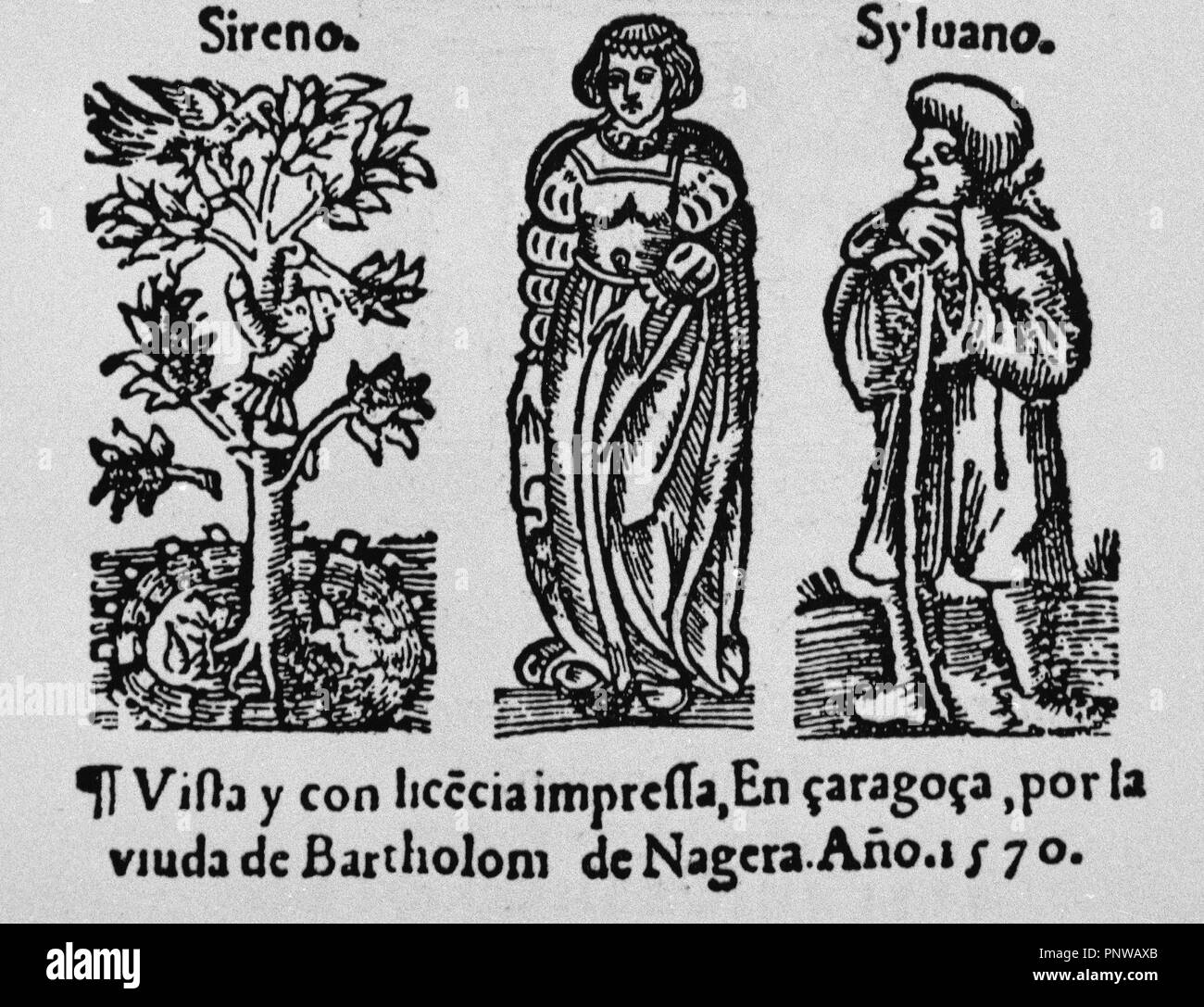 PRIMERA EDICION DE LOS SIETE LIBROS DE DIANA Siglo XVI IMPRESO EN