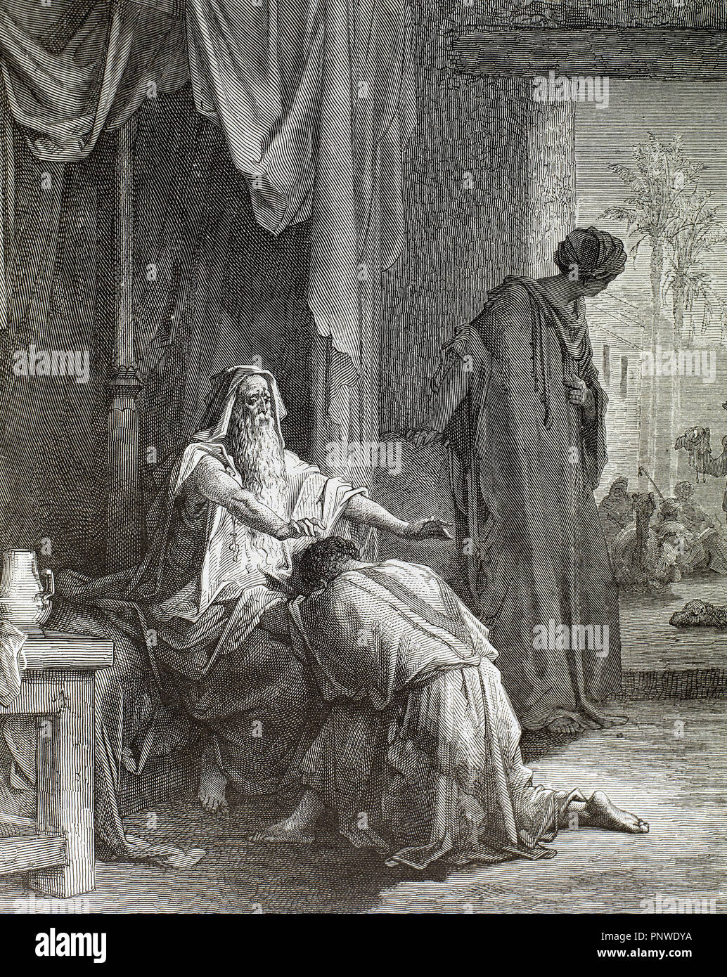 Antiguo Testamento. Libro de Génesis. El patriarca hebreo Isaac, el