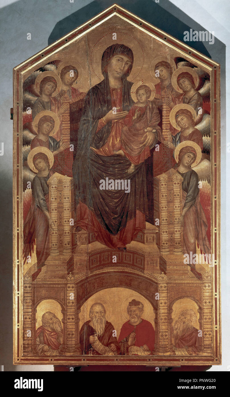 Cimabue (c.1240-1302). Pintor florentino. Maesta, 1280-1285. La Galería de  los Uffizi. Florencia. Italia Fotografía de stock - Alamy