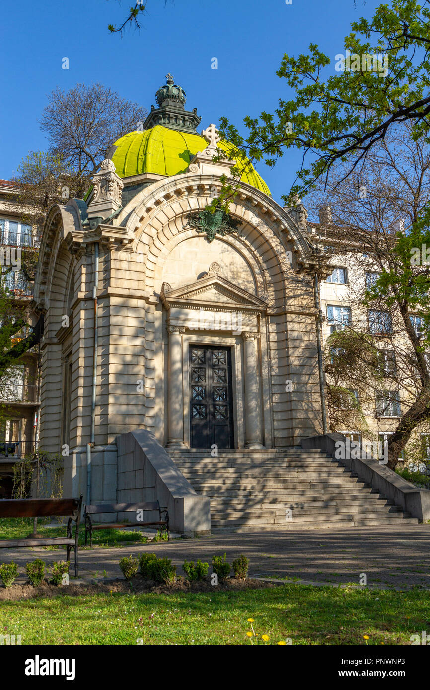 El Monumento de la tumba de Alejandro I de Battenberg (Battenberg mausoleo), en Sofía, Bulgaria. Foto de stock