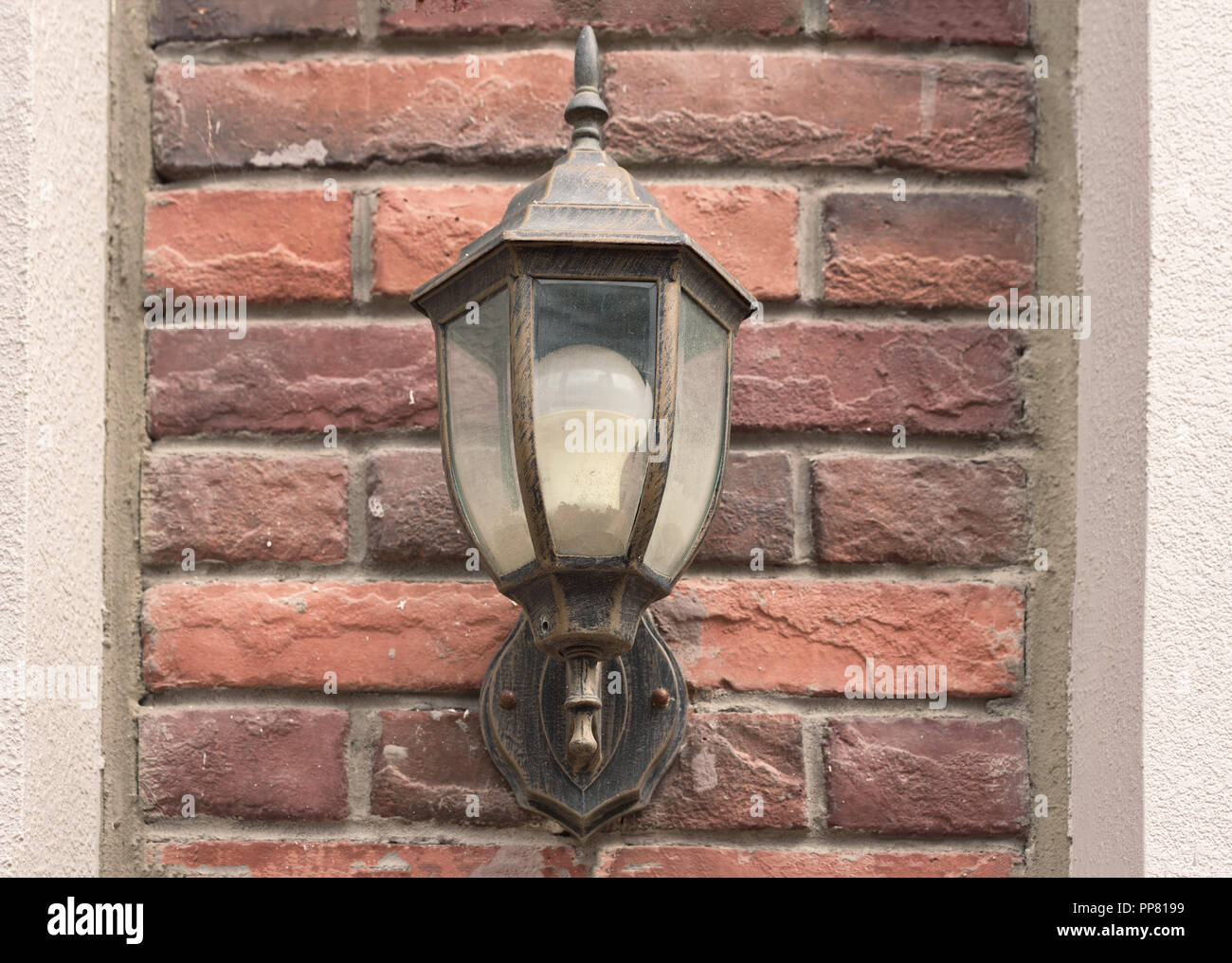 Lampara De Pared Exterior Lampara De La Calle En La Pared Luz De