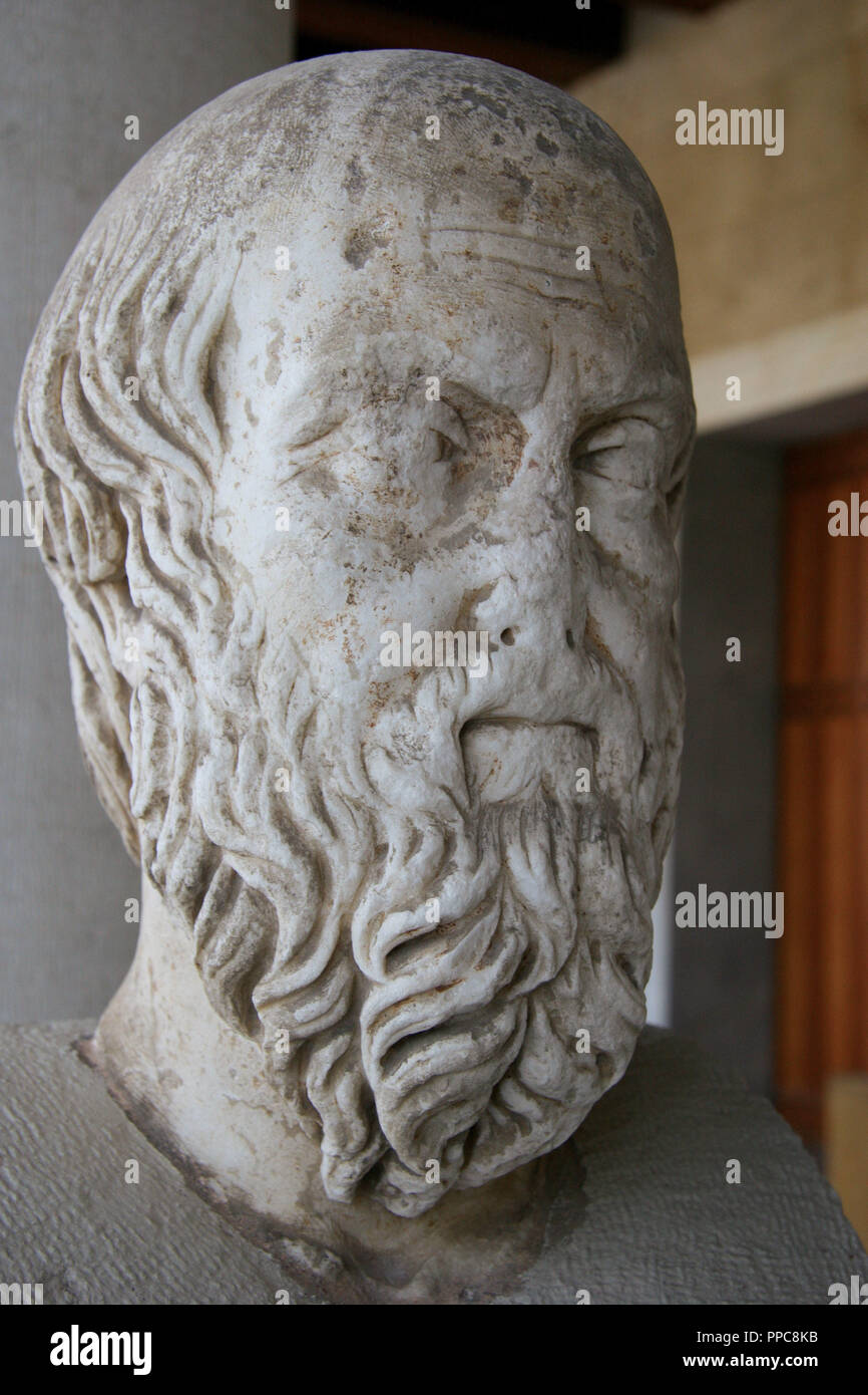 Heródoto de Halicarnaso (484-425 .). Fue un historiador griego . 5to  siglo ., el 