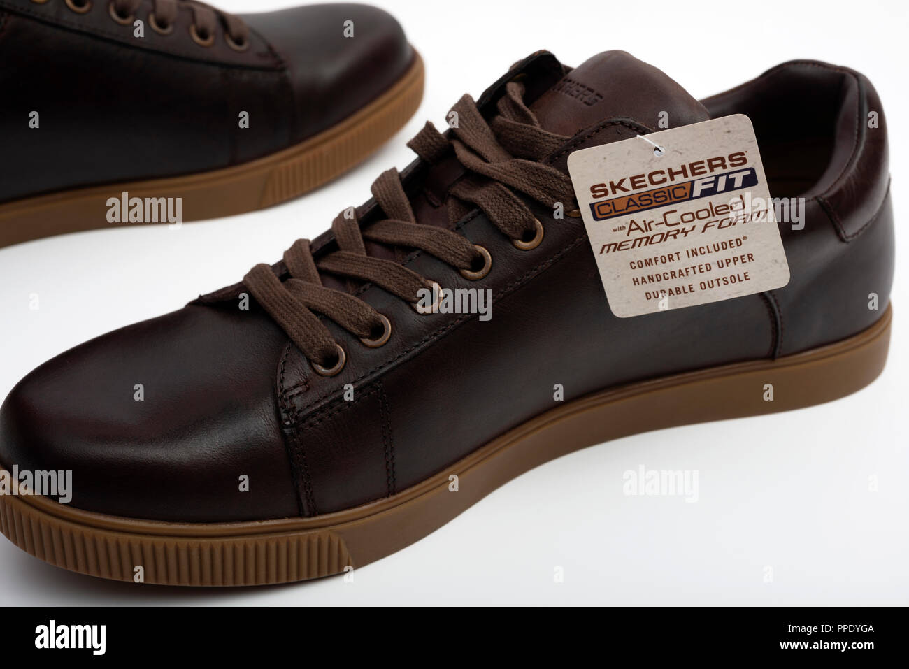 zapatos skechers classica mujer marron