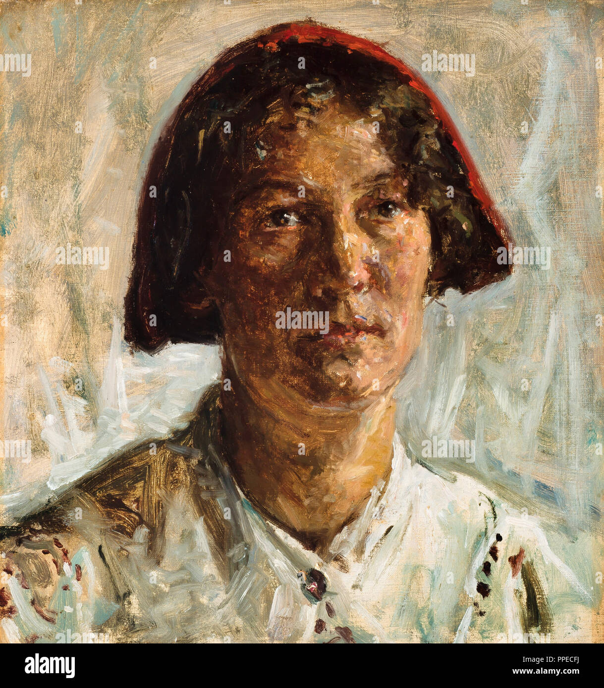 Viggo Johansen - Alice Nordin 1903 Óleo sobre lienzo. Museo Skagens, Skagen, Dinamarca. Foto de stock