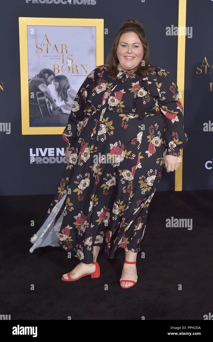 Chrissy Metz asistir a la "Ha nacido una estrella' premiere en el Auditorio Shrine el 24 de septiembre de 2018, en Los Angeles, California. Uso | en todo el mundo Foto de stock