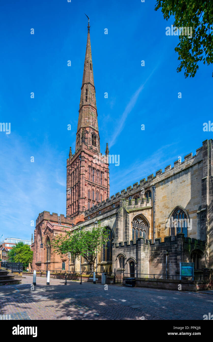 La Iglesia de la santísima Trinidad, Coventry, West Midlands, Inglaterra, Reino Unido, Europa Foto de stock