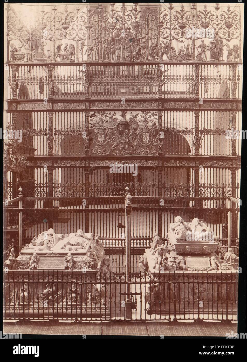 [Mausoleo de los Reyes Católicos, Granada]. Artista: Desconocido. Fecha: 1880S-90s. Museo: Museo Metropolitano de Arte, Nueva York, Estados Unidos. Foto de stock