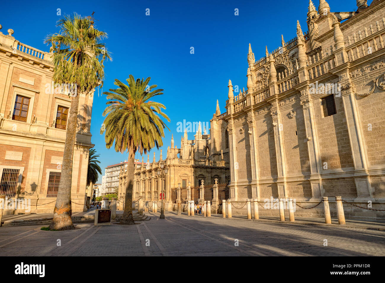 La Catedral de Sevilla, España - La Catedral de Santa María de la Sede es un sitio del Patrimonio Mundial de la UNESCO Foto de stock