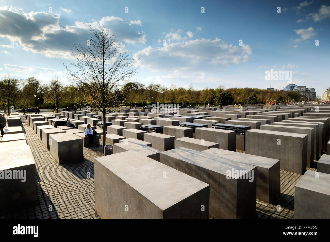 Memorial del Holocausto de los judíos asesinados de Europa. Berlín, Alemania Foto de stock