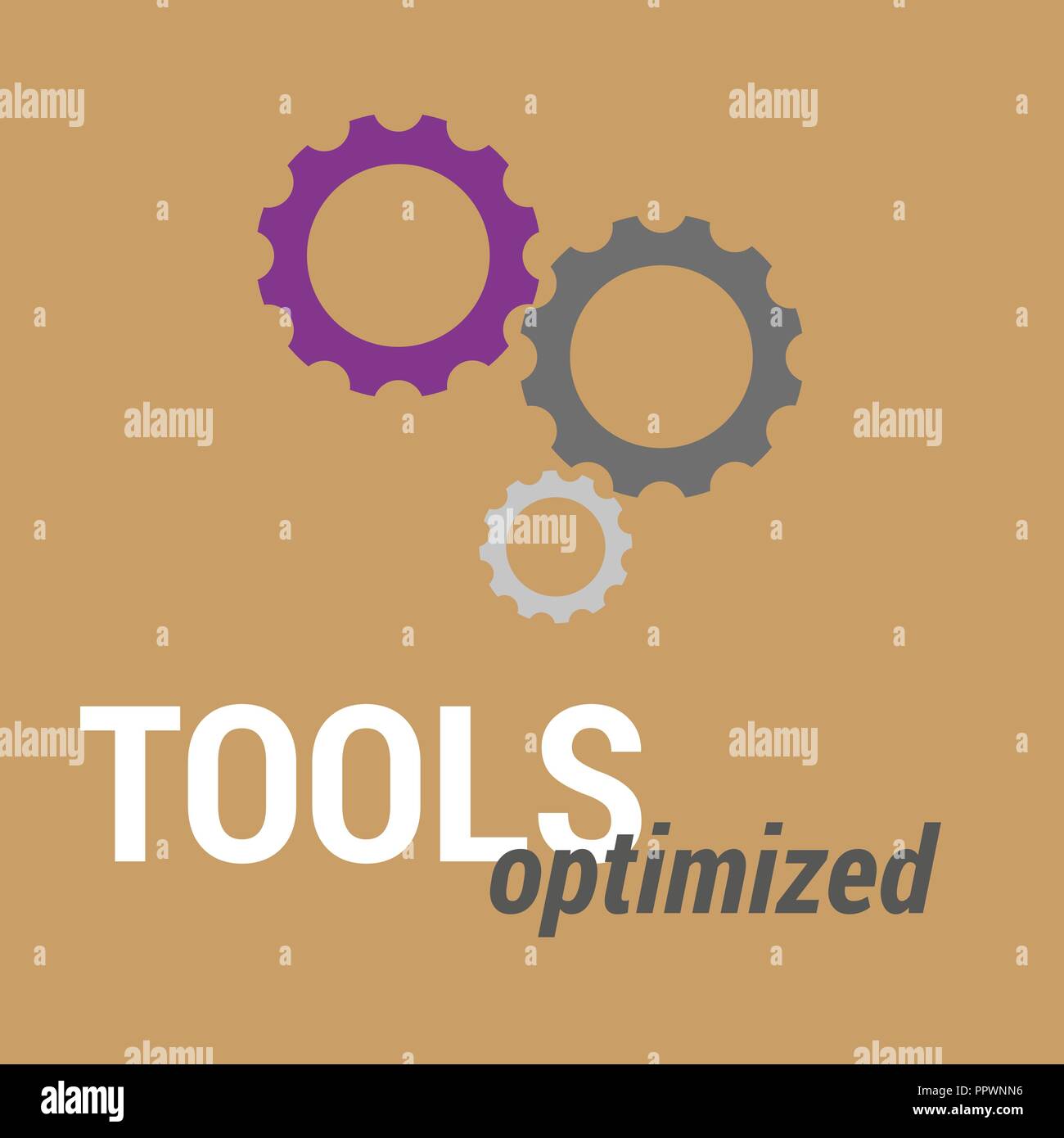 Optimizar sus herramientas en los negocios Ilustración del Vector