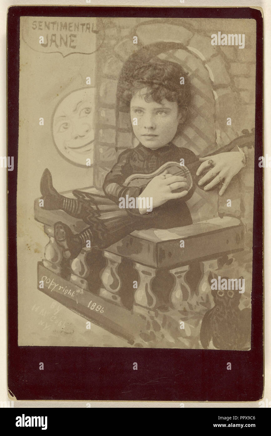 John Henry McCobb sentimental; activo, americana, Nueva York, Nueva York, 1880, 1886; Albúmina imprimir plata Foto de stock