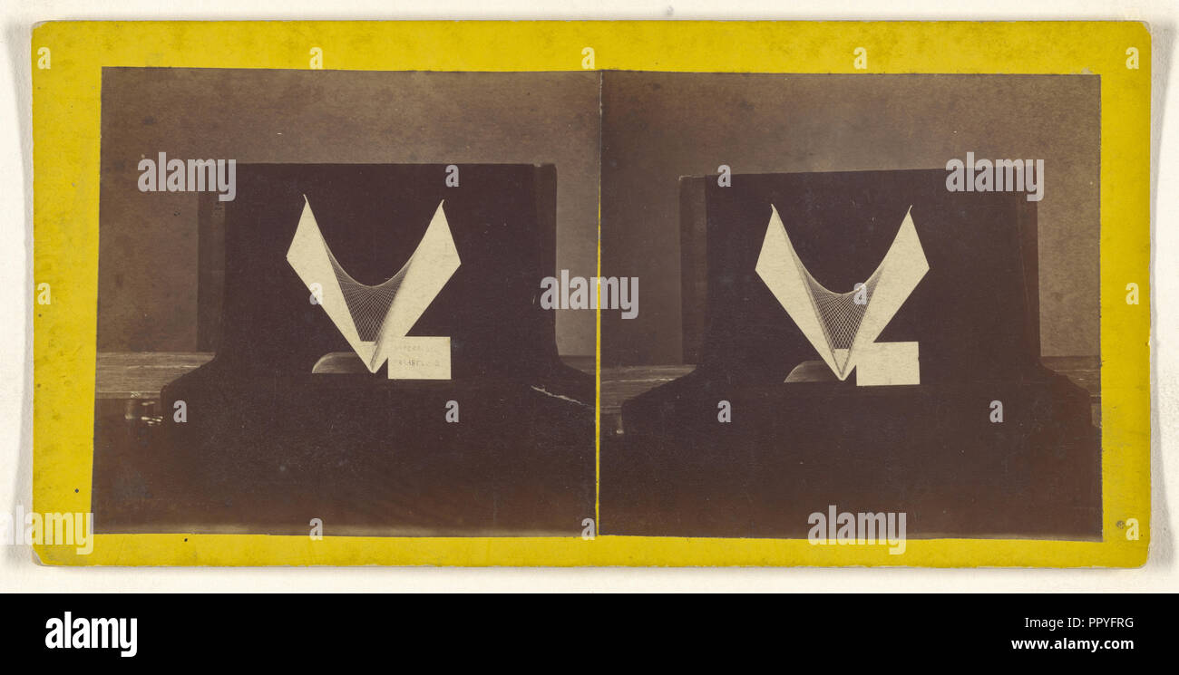 El modelo de una forma geométrica; 1860; Albúmina imprimir plata Foto de stock