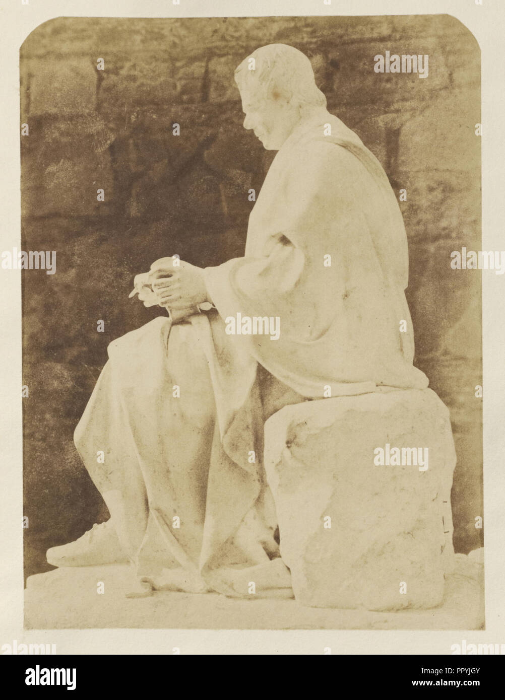Sir Walter Scott, la Estatua de Monumento, Hill & Adamson, escocés, Activa 1843 - 1848, Francia; 1843 - 1848; impresión de papel salado Foto de stock