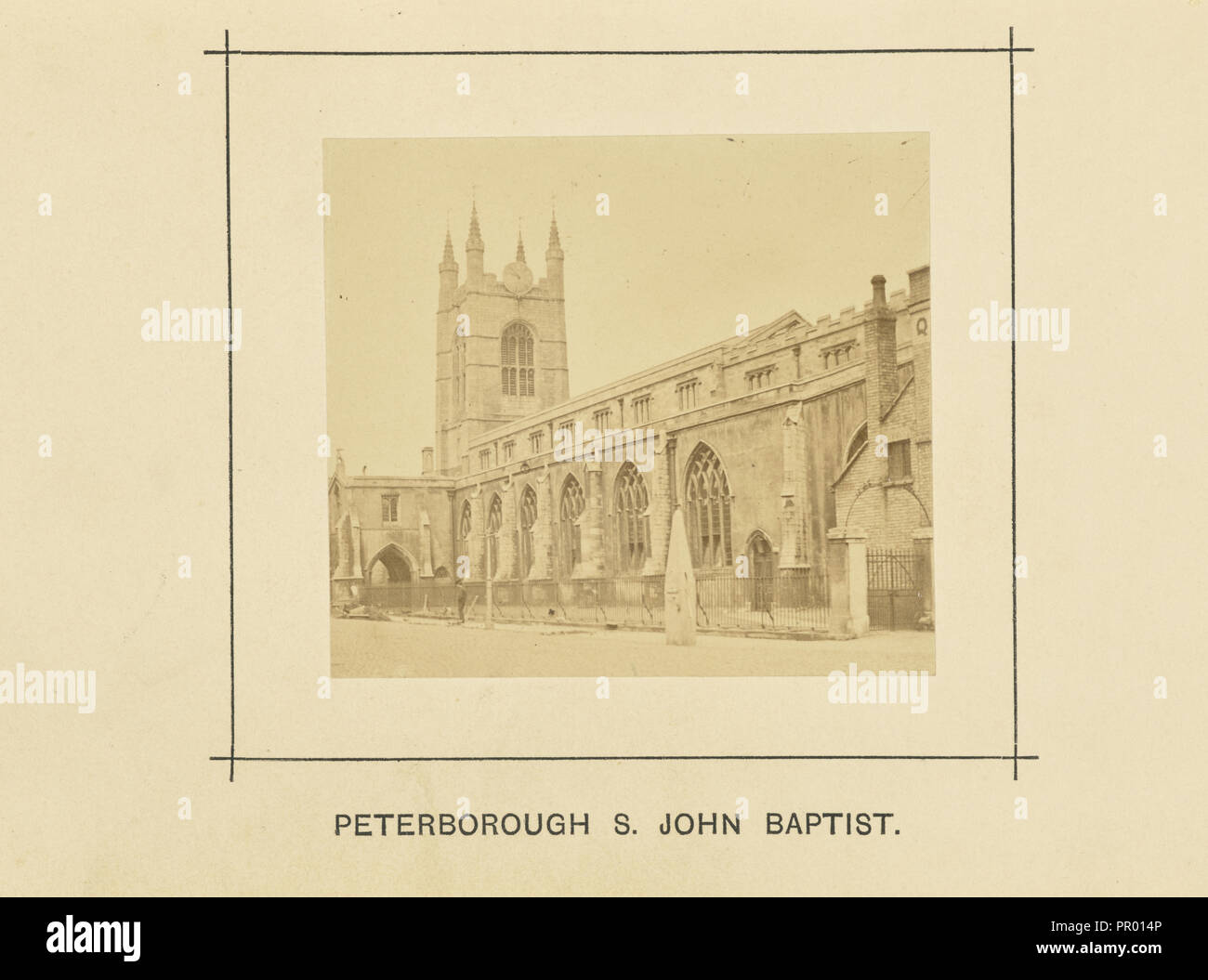 Peterborough, San Juan Bautista; William Ball, británicos, Activa 1860 - 1870, Londres, Inglaterra; 1868; Albúmina imprimir plata Foto de stock