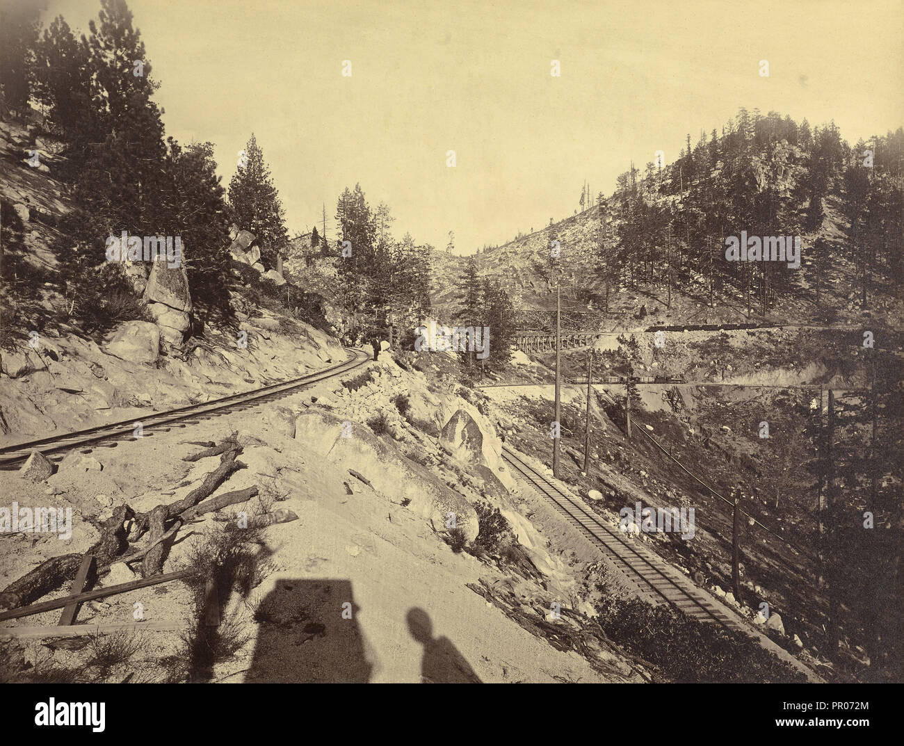 Spooner cumbre, el Condado de Douglas, Nevada; Carleton Watkins, Americana, 1829 - 1916, Lake Tahoe, California, Estados Unidos; 1877 Foto de stock