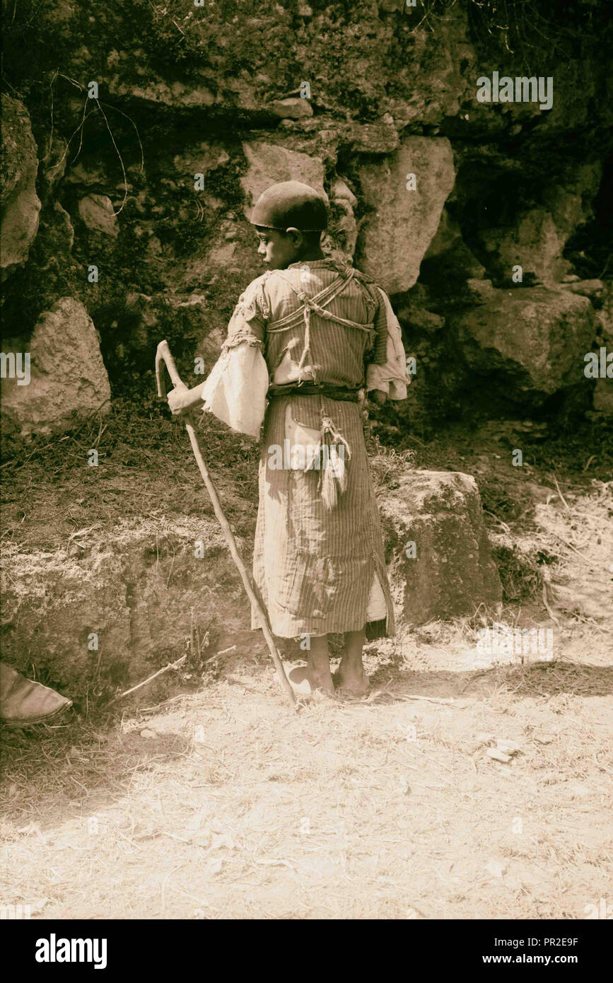 Cuerdas de fuerza. 1900, Oriente Medio, Israel y/o Palestina Foto de stock