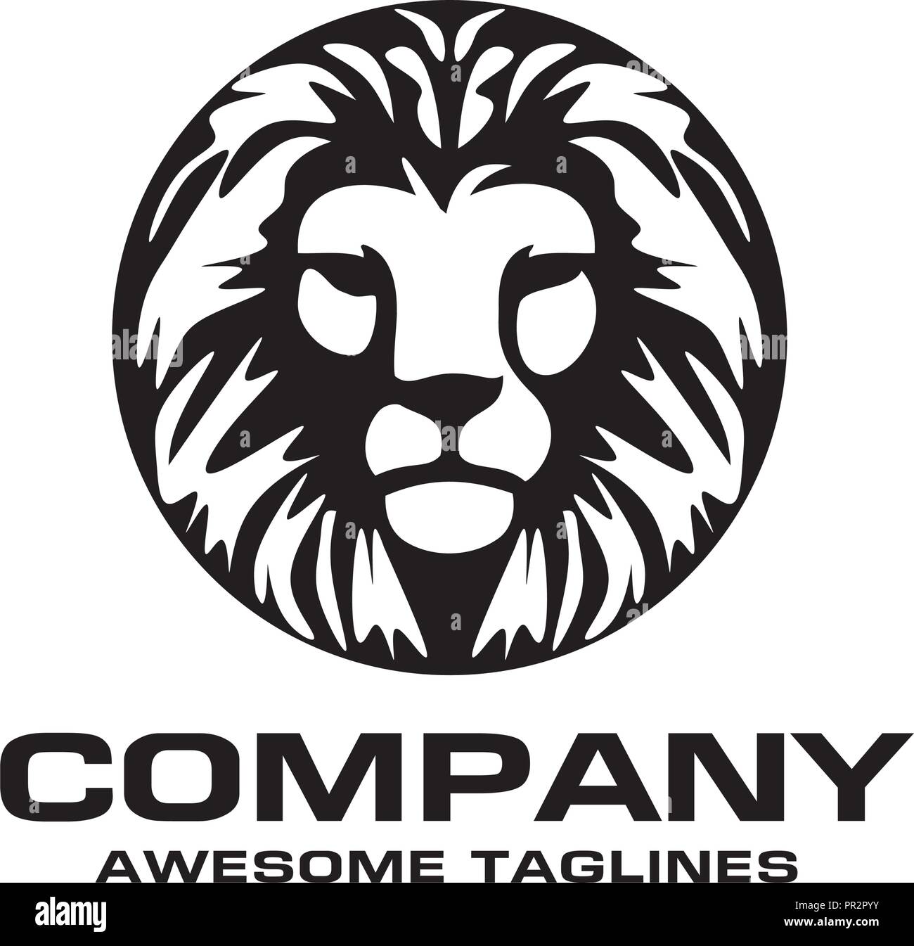 Vector logo de cabeza de león, cabeza del rey león firmar concepto, Lions  head logo, lion cara ilustración gráfica, elemento de diseño Imagen Vector  de stock - Alamy