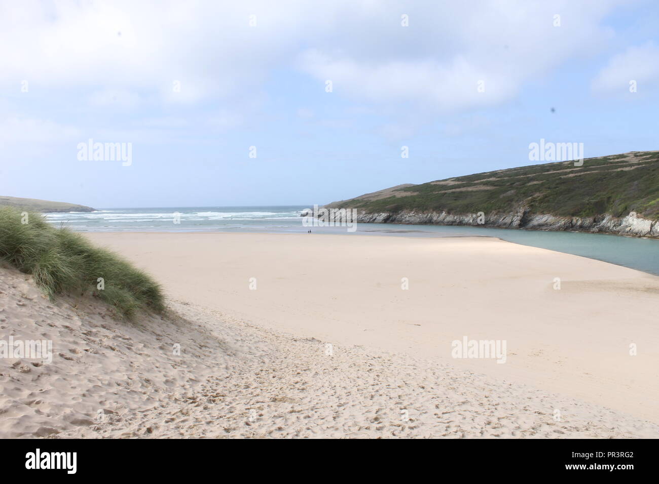 Una hermosa playa de arena en Inglaterra Foto de stock