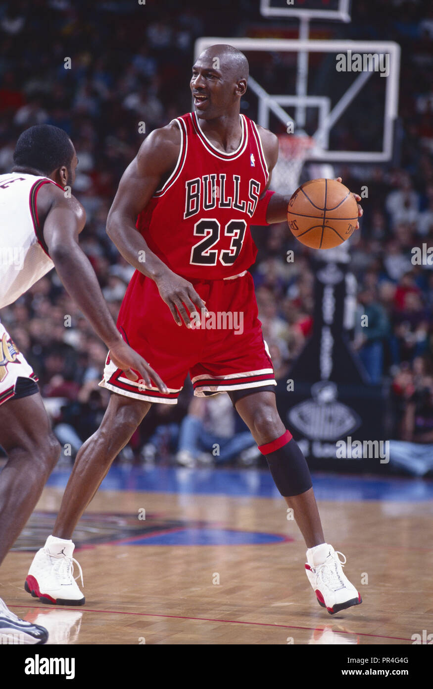 Michael Jordan de los Chicago Bulls. Temporada 1997-1998 Fotografía de  stock - Alamy