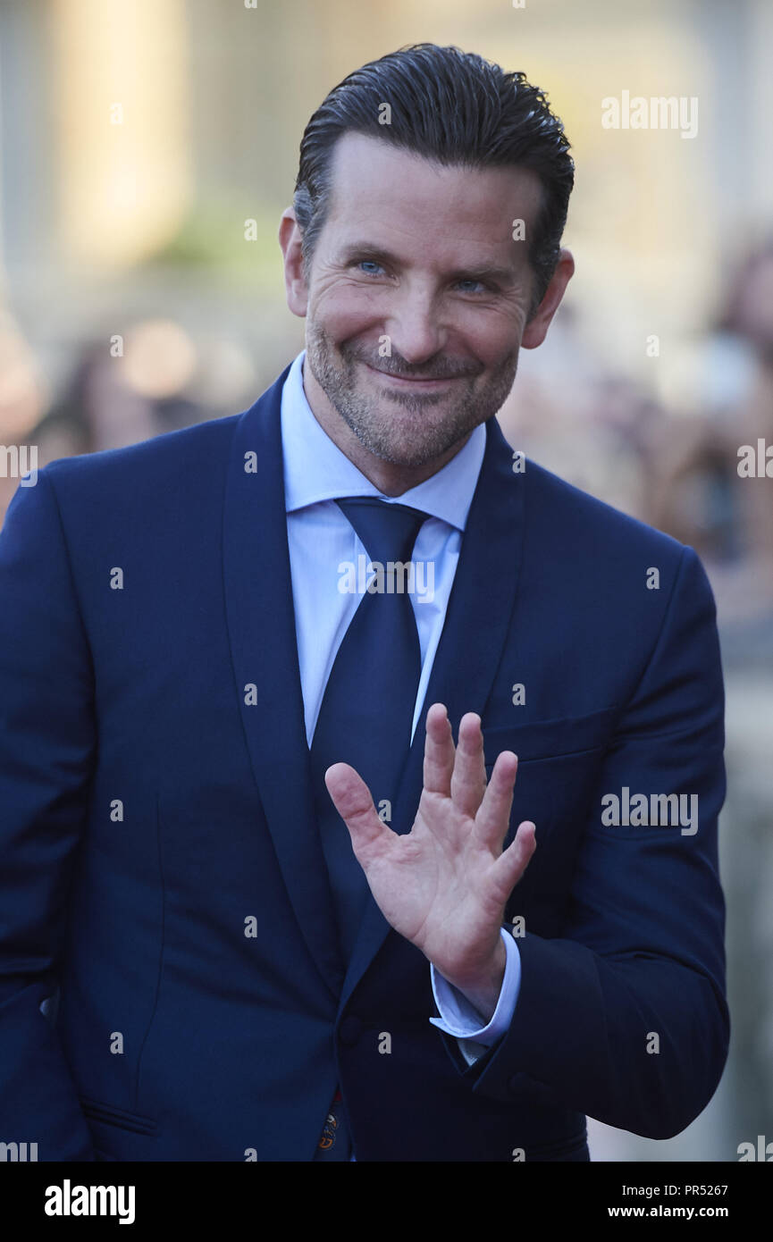 San Sebastián, España. 29 Sep, 2018. Bradley Cooper asistió a "Ha nacido una estrella' Estreno durante el 66º Festival Internacional de Cine de San Sebastián en el Teatro Victoria Eugenia el 29 de septiembre de 2018, en San Sebastián, España. Crédito: Jack Abuin/Zuma alambre/Alamy Live News Foto de stock