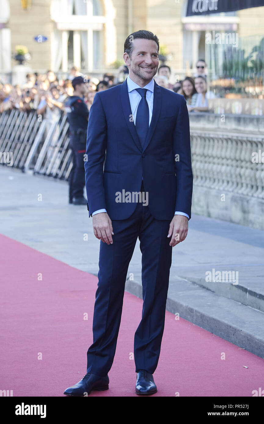 San Sebastián, España. 29 Sep, 2018. Bradley Cooper asistió a "Ha nacido una estrella' Estreno durante el 66º Festival Internacional de Cine de San Sebastián en el Teatro Victoria Eugenia el 29 de septiembre de 2018, en San Sebastián, España. Crédito: Jack Abuin/Zuma alambre/Alamy Live News Foto de stock