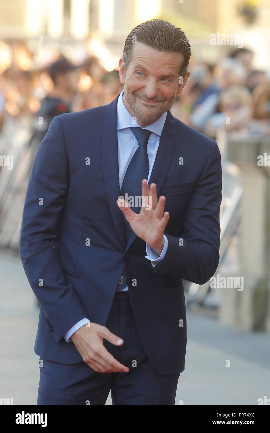 San Sebastián, España. 29 Sep, 2018. Bradley Cooper asistir al estreno ha nacido una estrella durante el 66º Festival de Cine de San Sebastián en el teatro Victoria Eugenia de San Sebastián, España el 29 de septiembre de 2018. Crédito: Jimmy Olsen/Media España*** ***Sin Punch/Alamy Live News Foto de stock