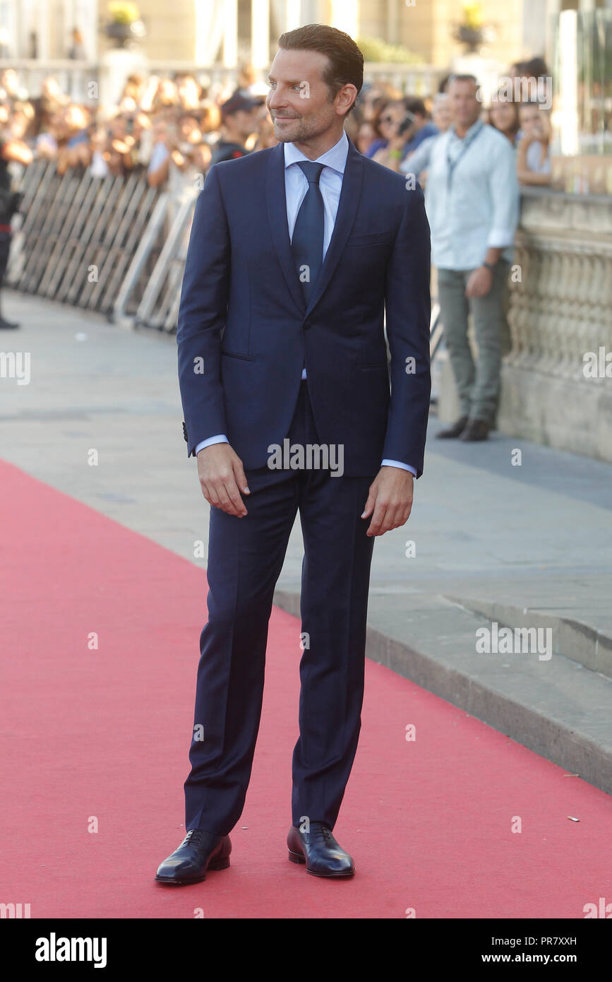 San Sebastián, España. 29 Sep, 2018. Bradley Cooper asistir al estreno ha nacido una estrella durante el 66º Festival de Cine de San Sebastián en el teatro Victoria Eugenia de San Sebastián, España el 29 de septiembre de 2018. Crédito: Jimmy Olsen/Media España*** ***Sin Punch/Alamy Live News Foto de stock