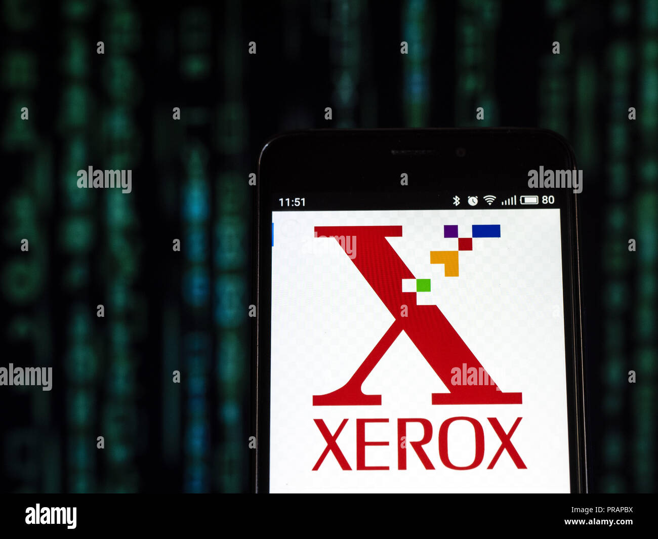 Kiev Ucrania 30 Sep 2018 Visto El Logotipo De Xerox