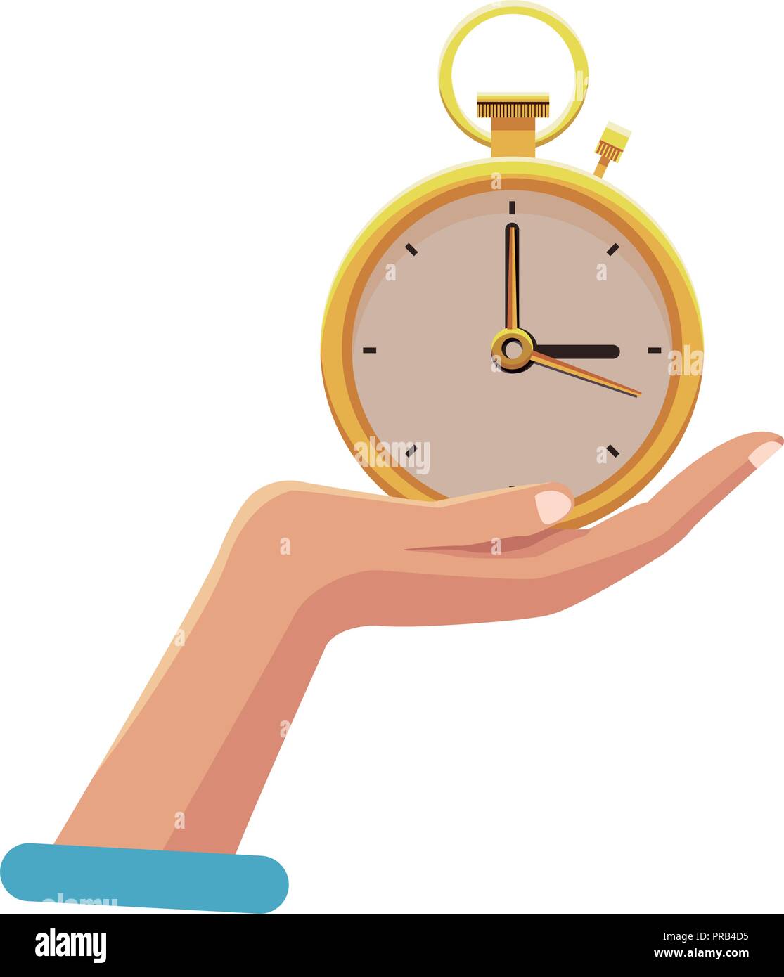 Relojes de arena en la mano. Concepto de gestión del tiempo Realista mano y  relojes históricos retro vector ilustración Imagen Vector de stock - Alamy