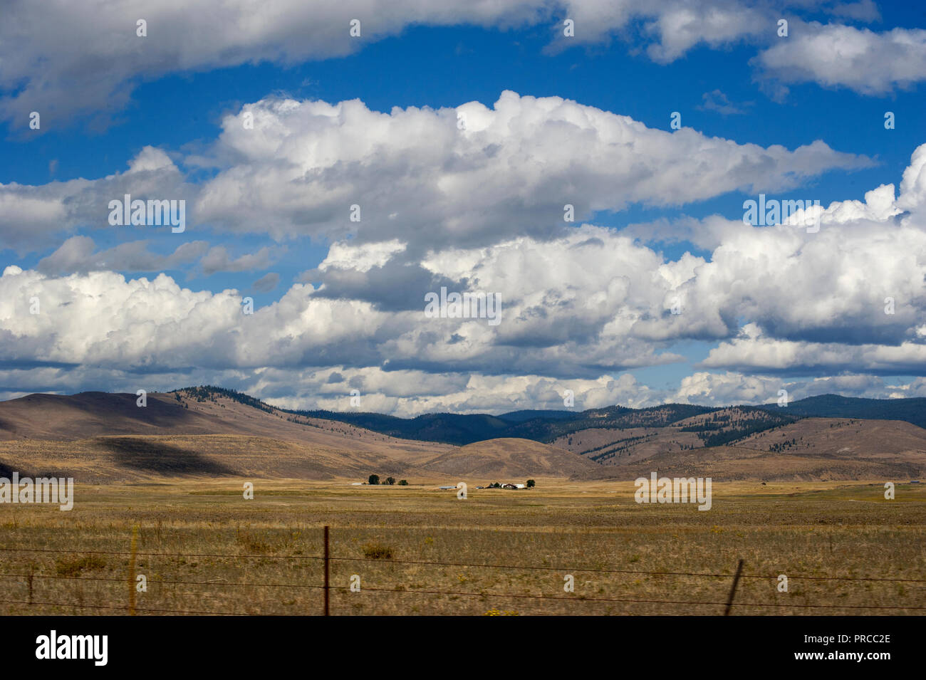 Praderas y Big Sky en Montana, EE.UU. Foto de stock